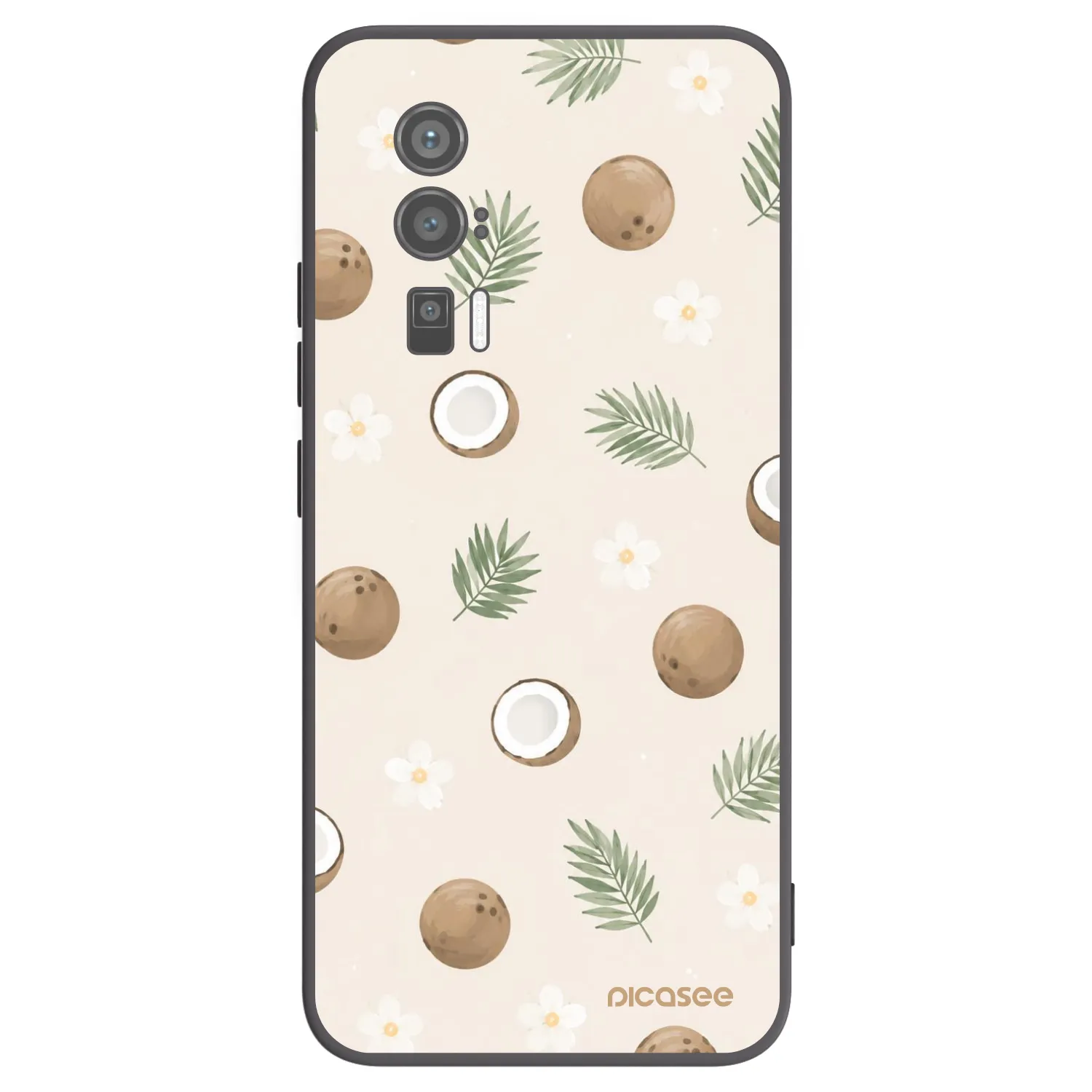 Picasee Xiaomi Poco F5 Pro 5G Hülle - Schwarzes Silikon - Coconut Breeze