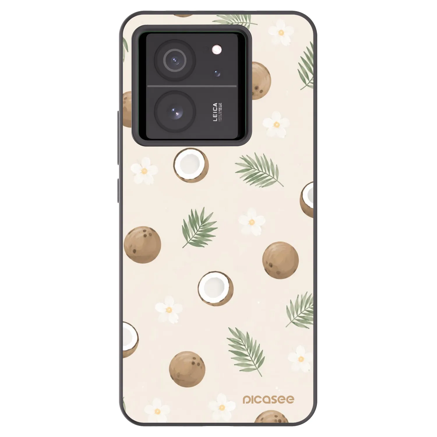 Picasee Xiaomi 13T Pro Hülle - Schwarzes Silikon - Coconut Breeze