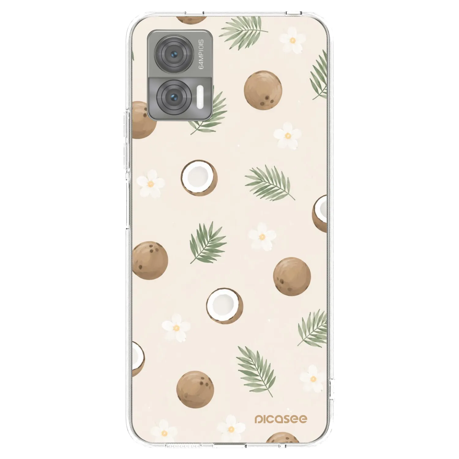 Picasee Motorola Edge 30 Neo Hülle - Transparentes Silikon - Coconut Breeze