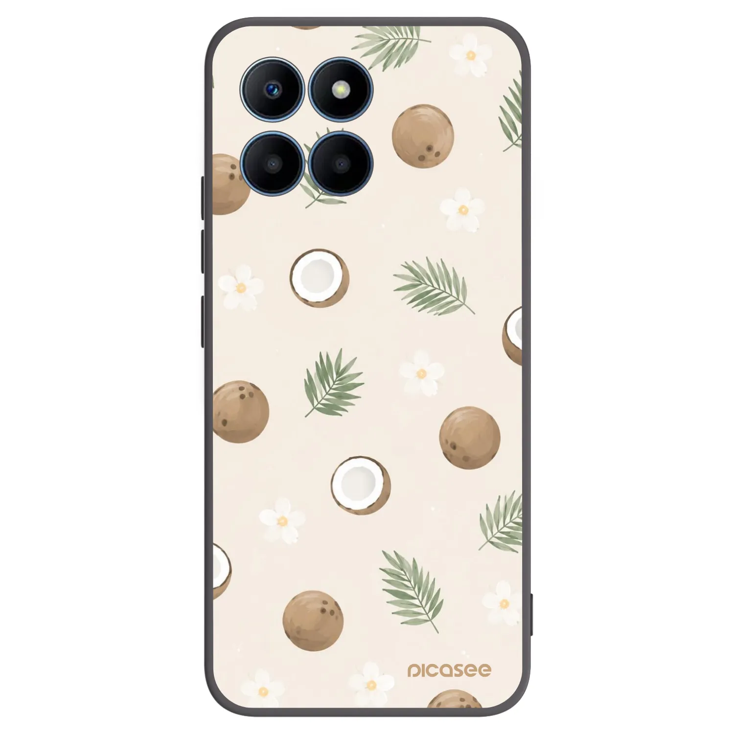 Picasee Honor 70 Lite Hülle - Schwarzes Silikon - Coconut Breeze