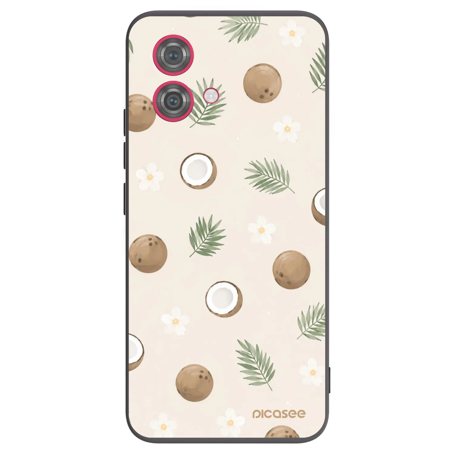 Picasee Motorola Moto G84 5G Hülle - Schwarzes Silikon - Coconut Breeze