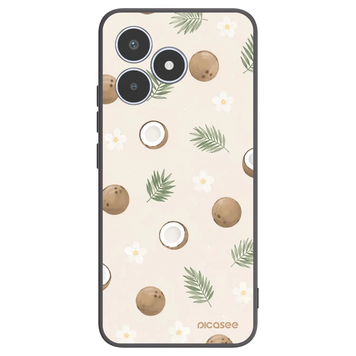 Picasee Realme C53 Hülle - Schwarzes Silikon - Coconut Breeze