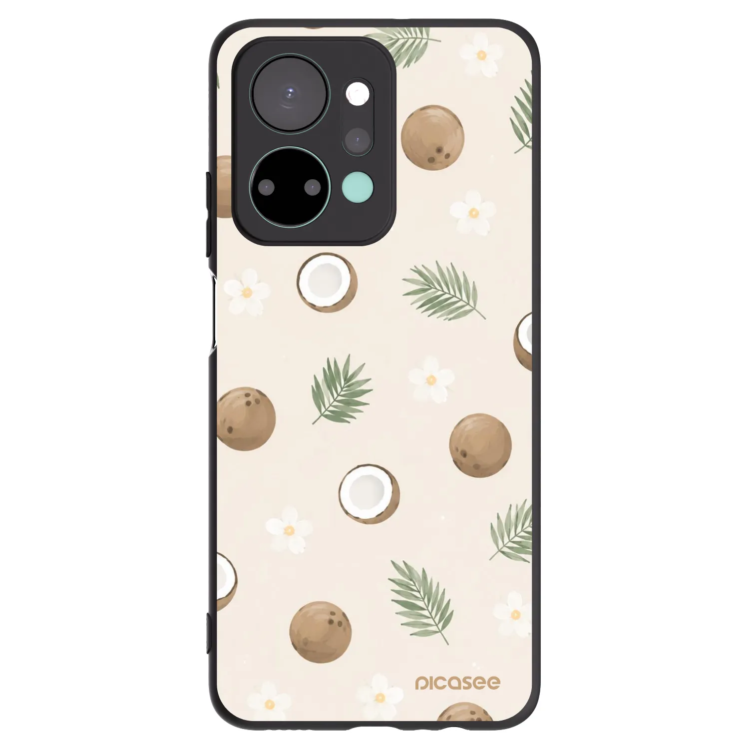 Picasee Honor X7a Hülle - Schwarzes Silikon - Coconut Breeze