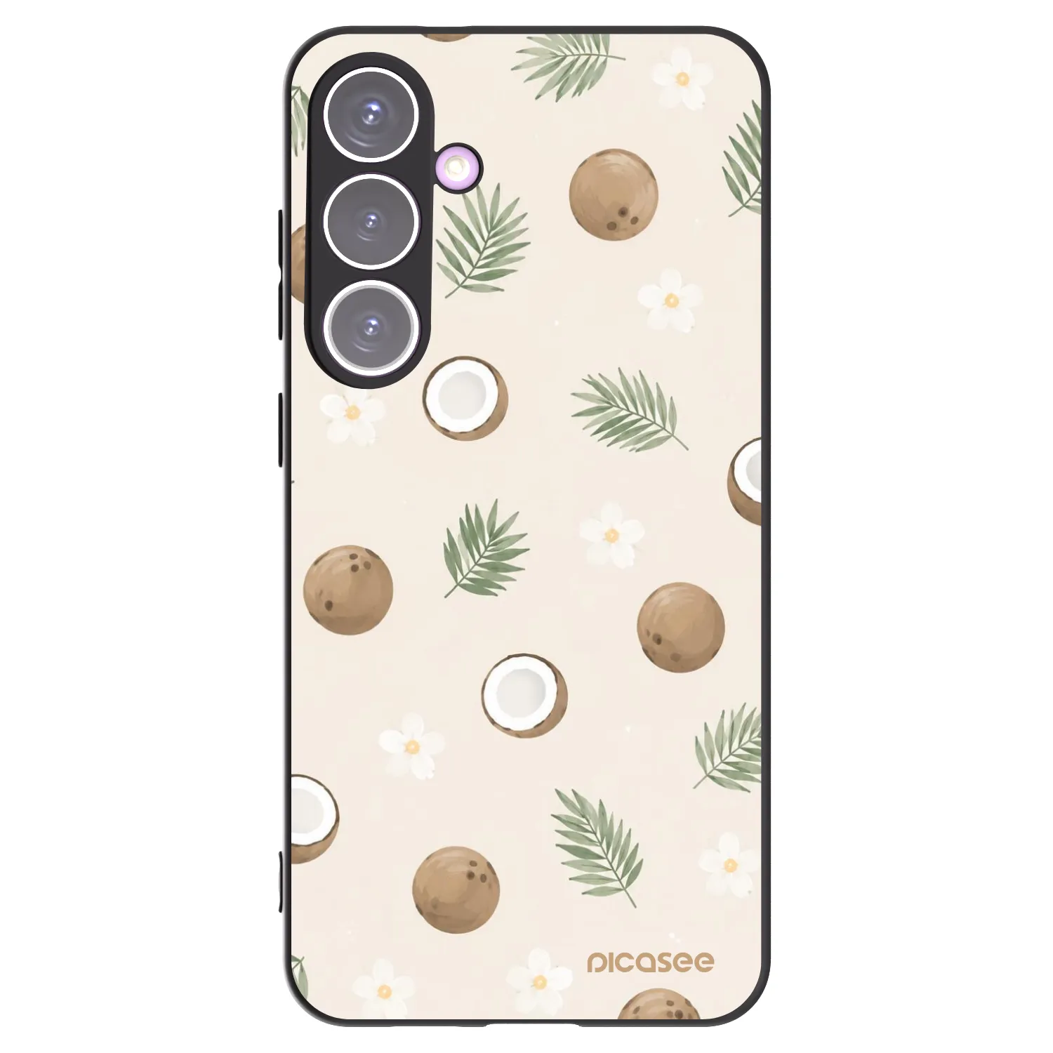Picasee Samsung Galaxy S24+ S926B 5G Hülle - Schwarzes Silikon - Coconut Breeze