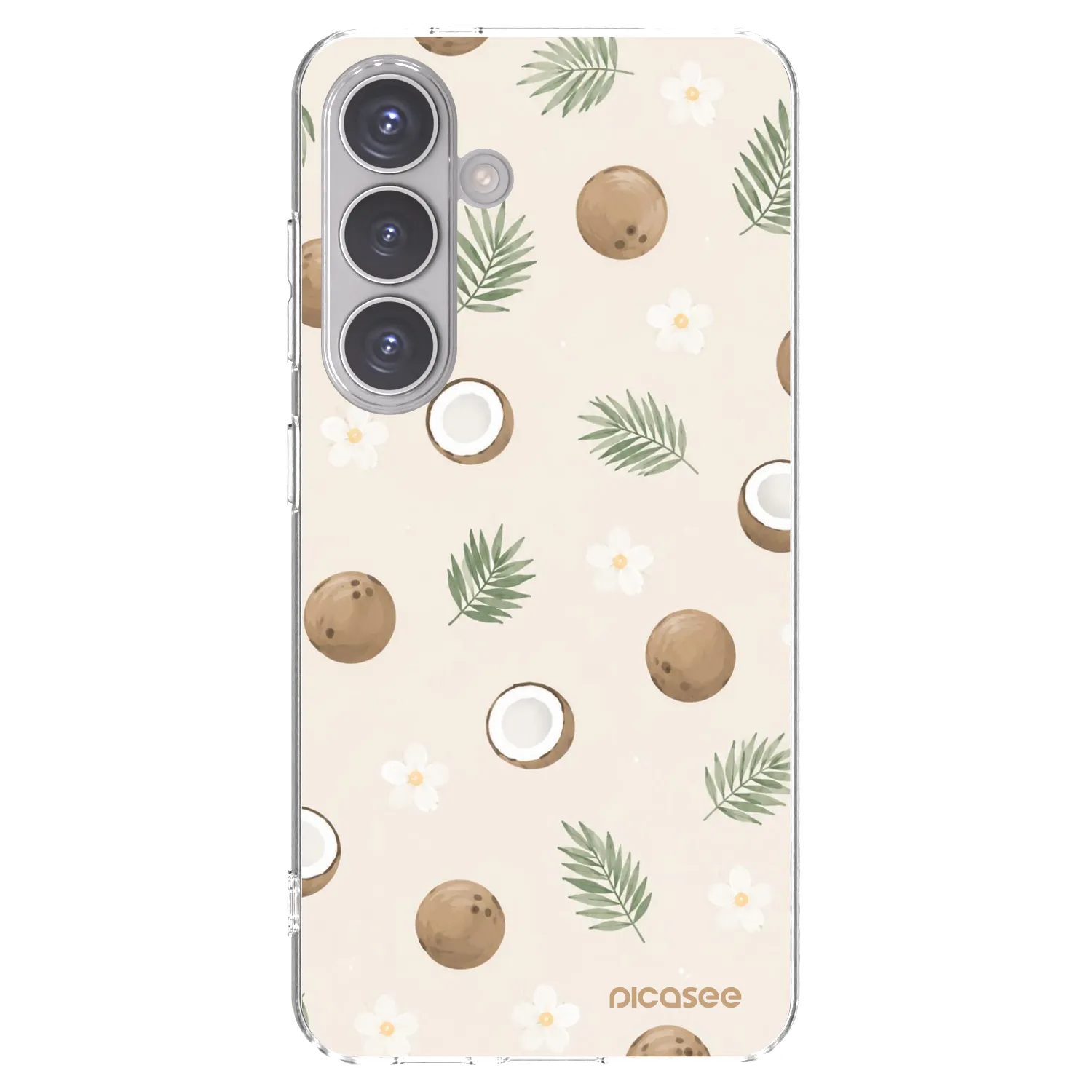 Picasee Samsung Galaxy S24 S921B 5G Hülle - Transparentes Silikon - Coconut Breeze