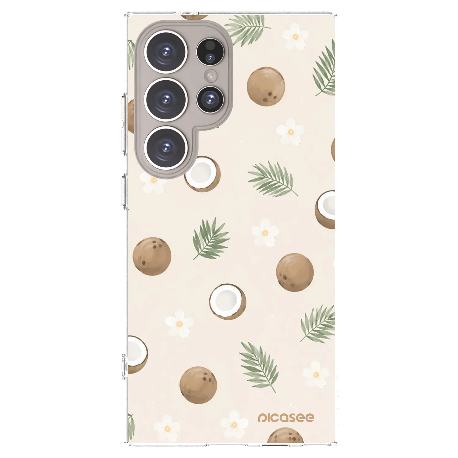 Picasee Samsung Galaxy S24 Ultra S928B 5G Hülle - Transparentes Silikon - Coconut Breeze