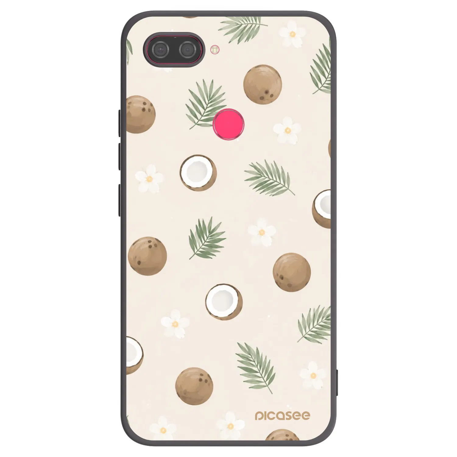 Picasee Xiaomi Mi 8 Lite Hülle - Schwarzes Silikon - Coconut Breeze
