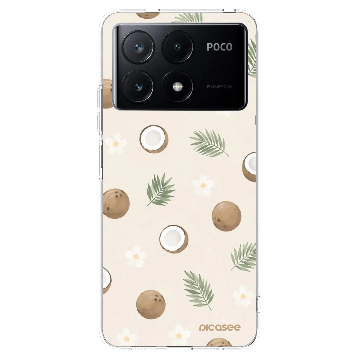 Picasee Xiaomi Poco X6 Pro Hülle - Transparentes Silikon - Coconut Breeze