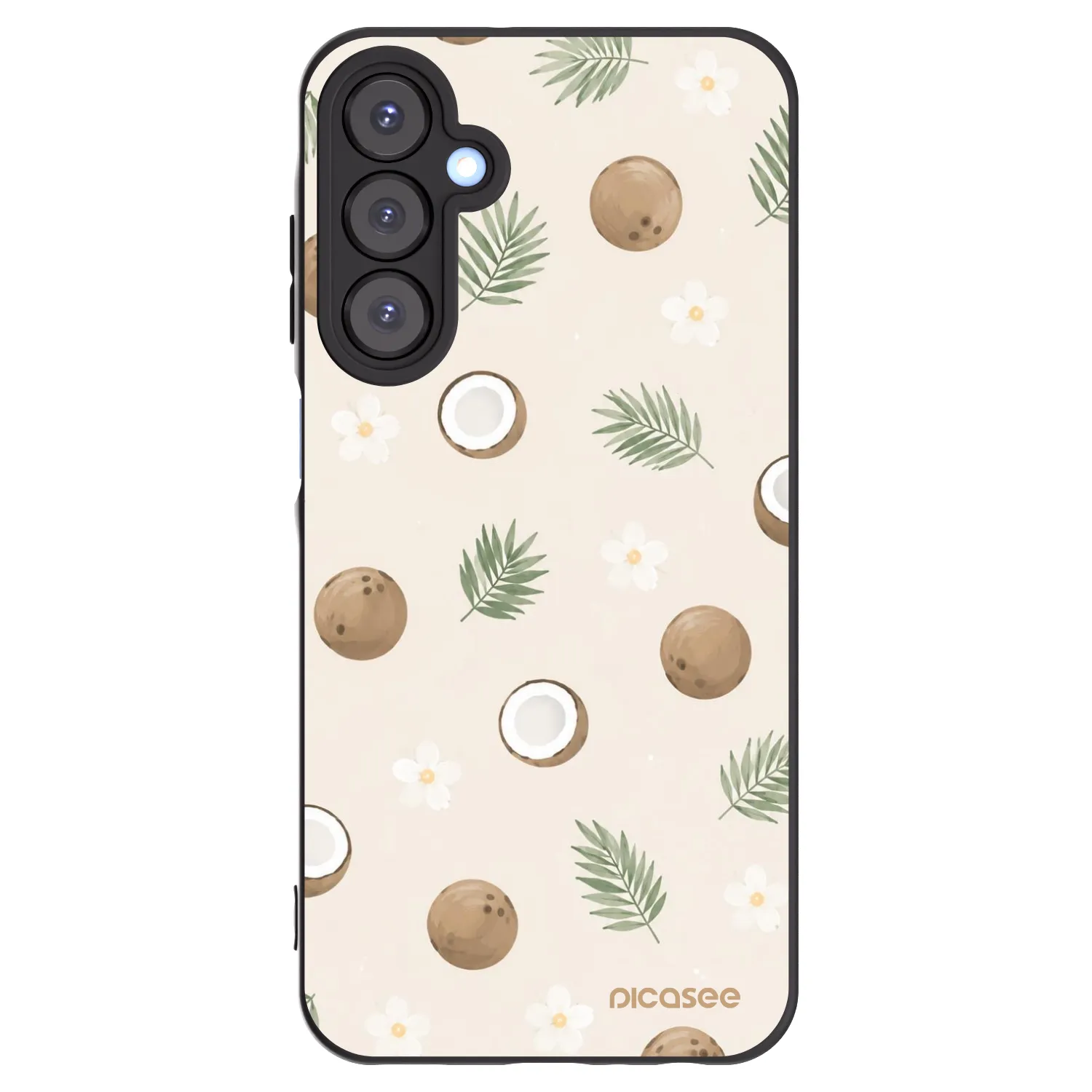 Picasee Samsung Galaxy A25 A256B 5G Hülle - Schwarzes Silikon - Coconut Breeze