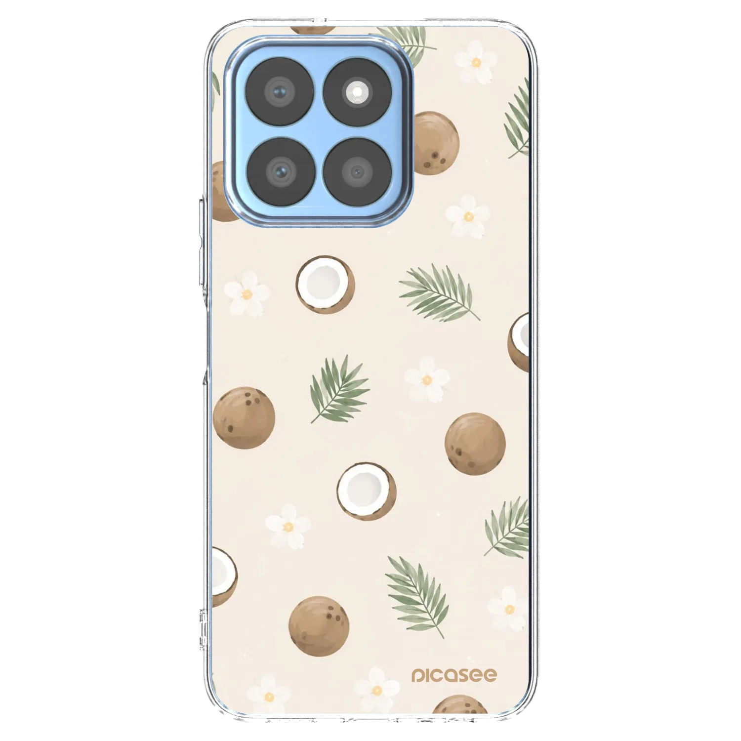 Picasee Honor X8b Hülle - Transparentes Silikon - Coconut Breeze