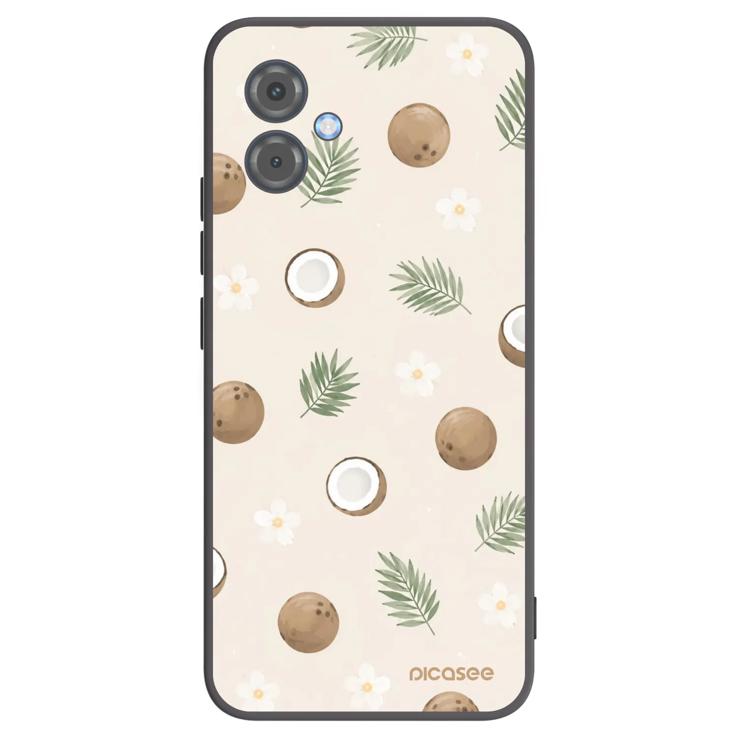 Picasee Motorola Moto G14 Hülle - Schwarzes Silikon - Coconut Breeze