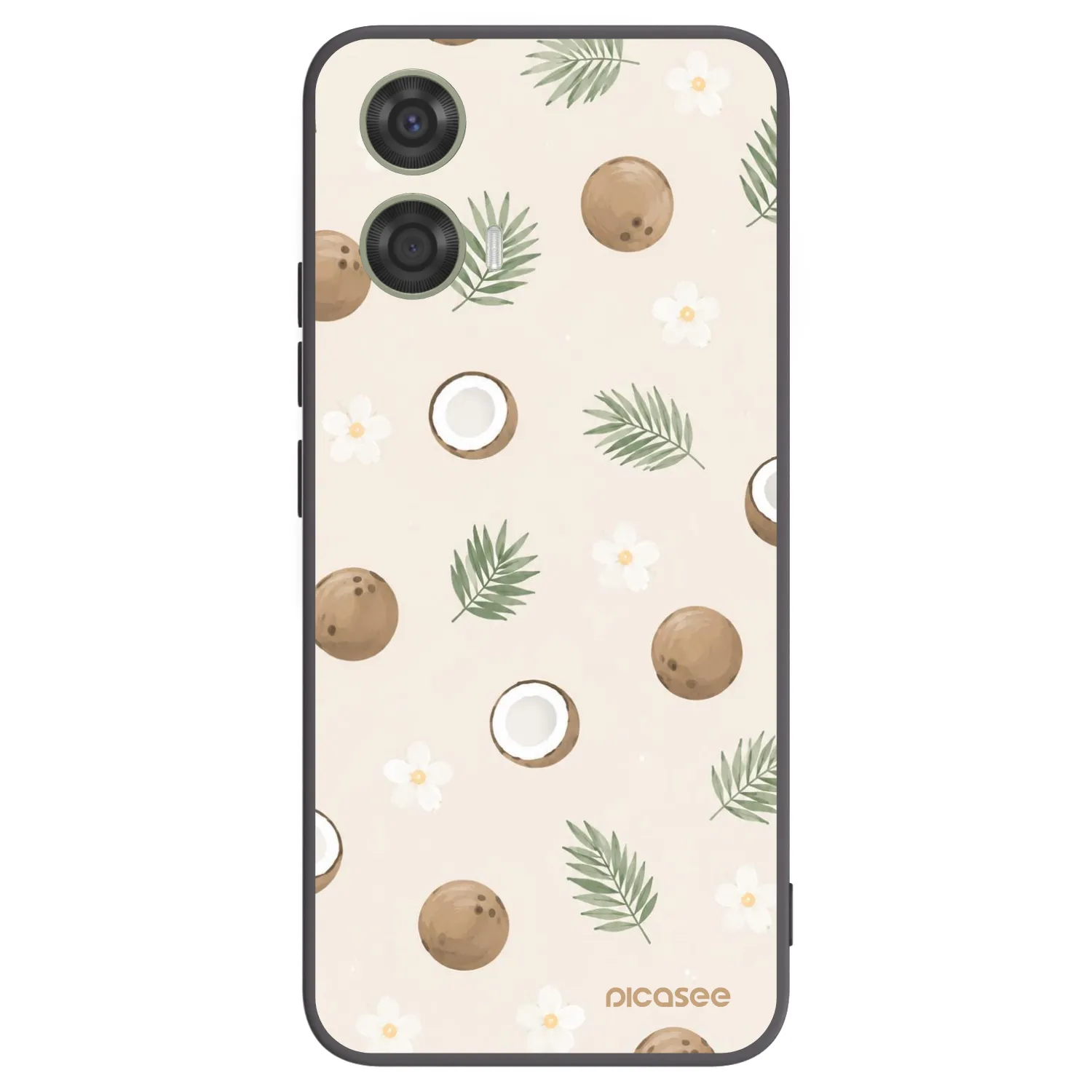 Picasee Motorola Moto G24 Hülle - Schwarzes Silikon - Coconut Breeze