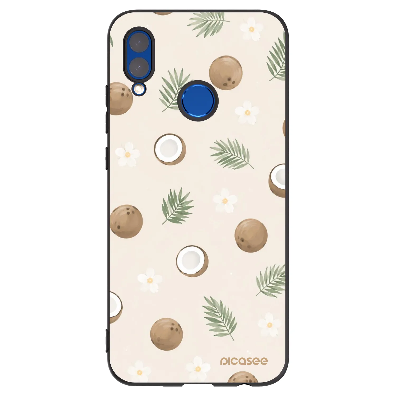 Picasee Huawei P Smart 2019 Hülle - Schwarzes Silikon - Coconut Breeze