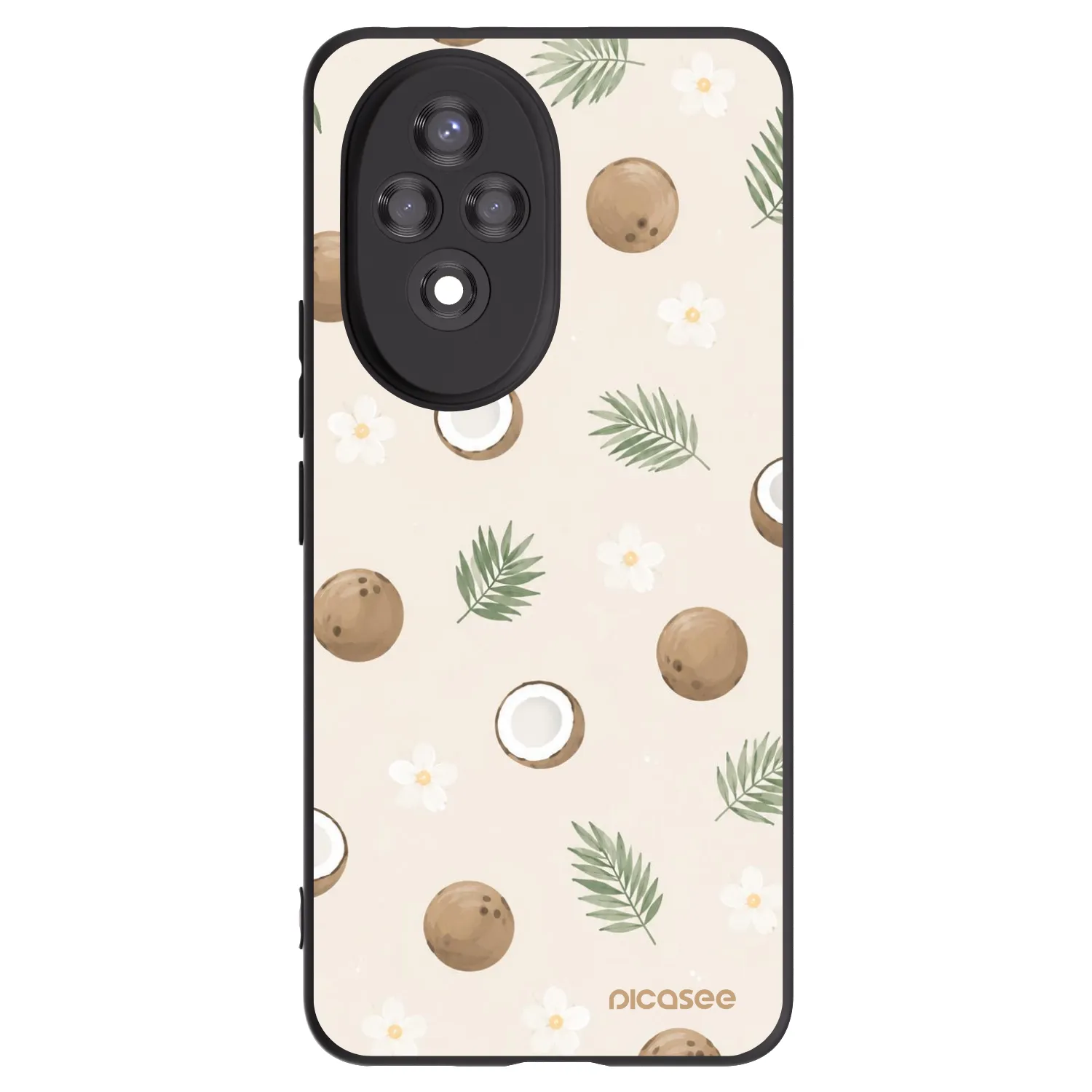 Picasee Honor 200 Pro 5G Hülle - Schwarzes Silikon - Coconut Breeze