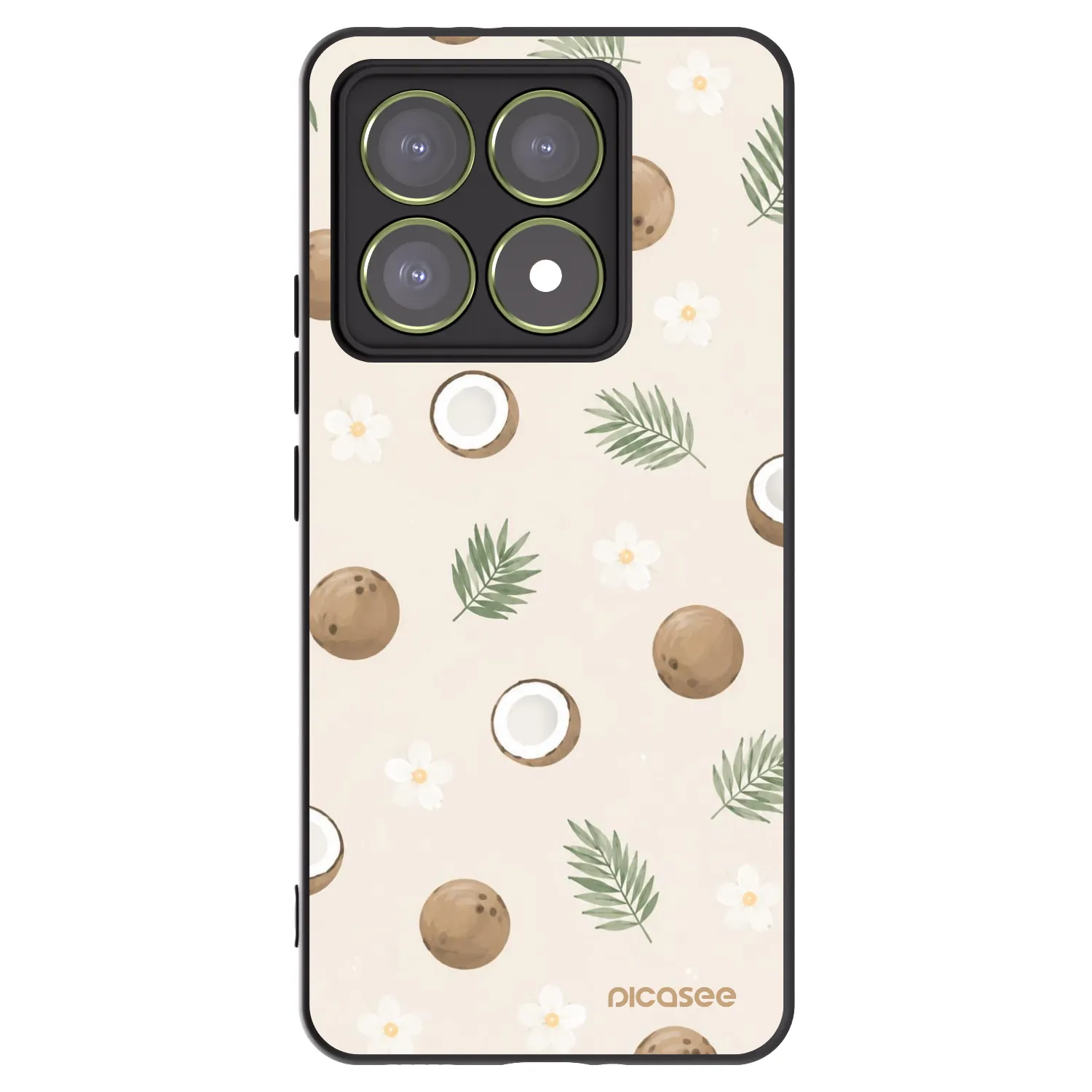 Picasee Xiaomi 14T Hülle - Schwarzes Silikon - Coconut Breeze