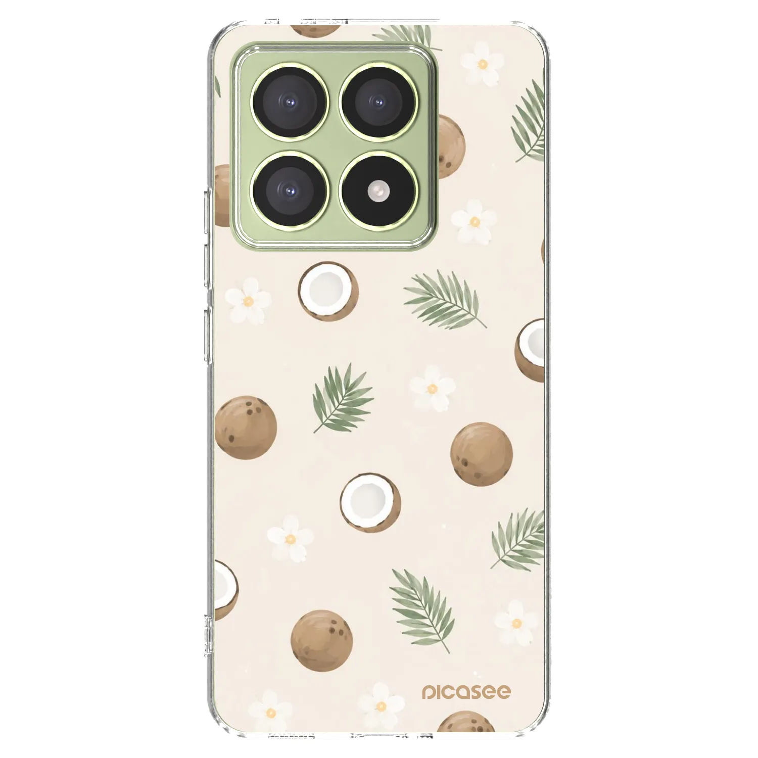 Picasee Xiaomi 14T Hülle - Transparentes Silikon - Coconut Breeze
