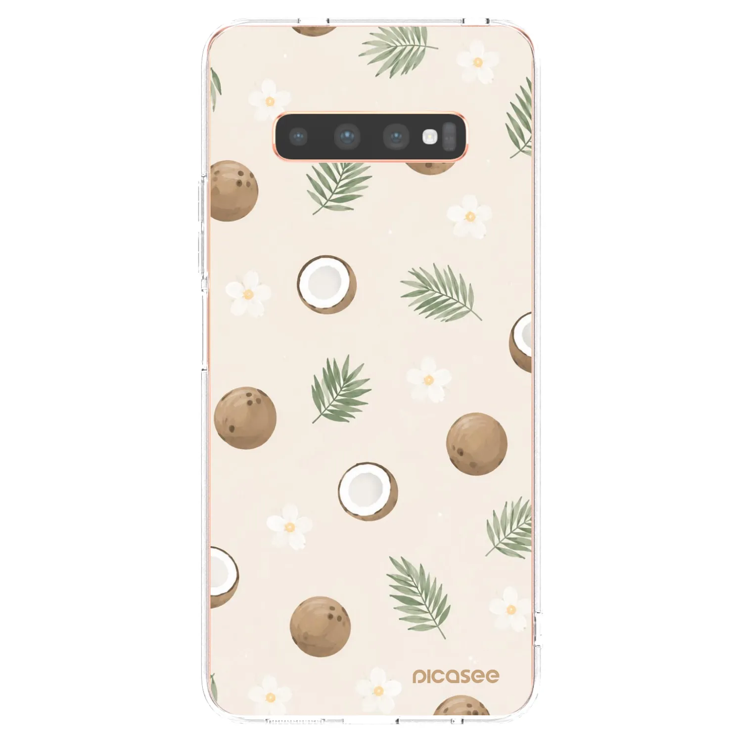 Picasee Samsung Galaxy S10 Plus G975 Hülle - Transparentes Silikon - Coconut Breeze