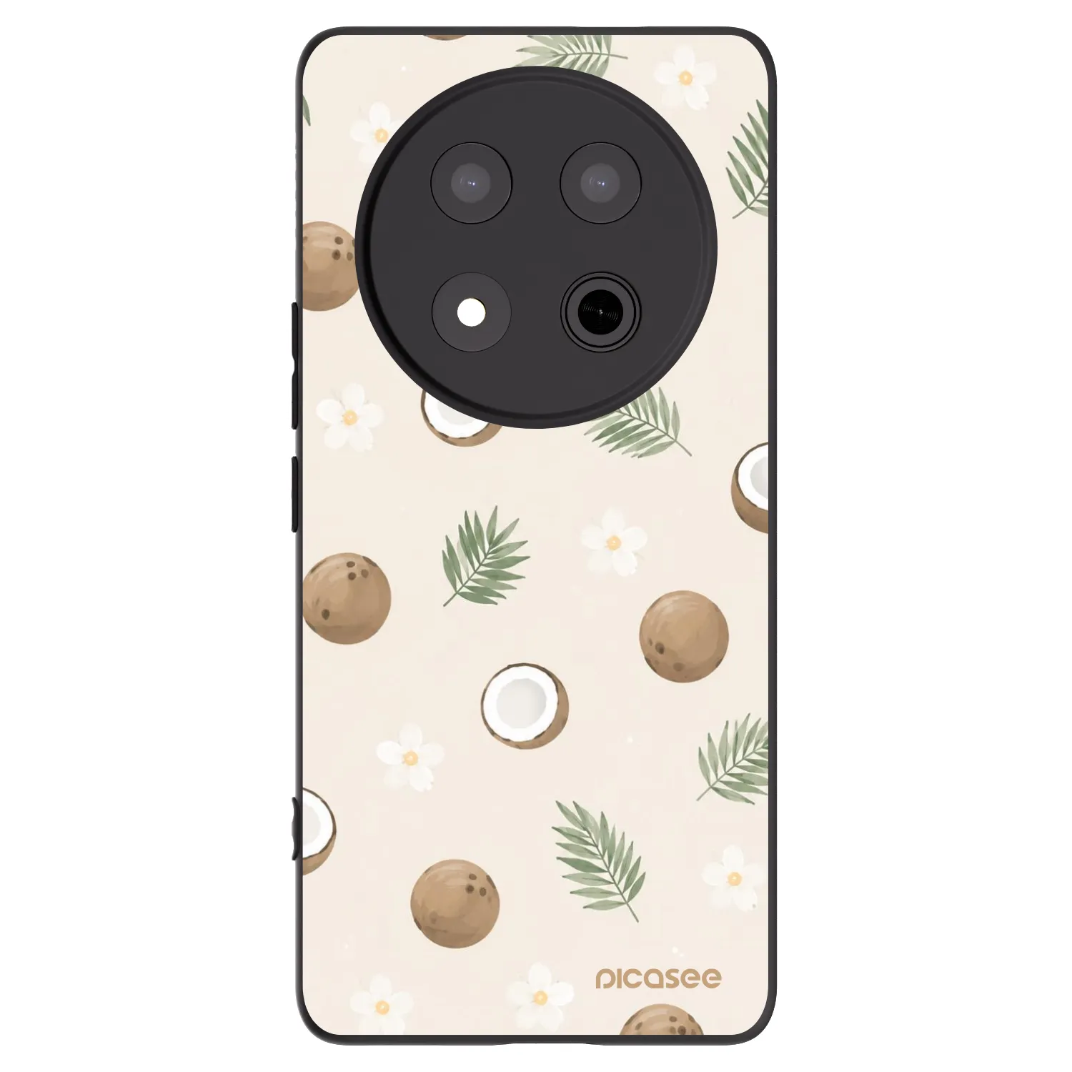 Picasee Honor Magic7 Lite 5G Hülle - Schwarzes Silikon - Coconut Breeze