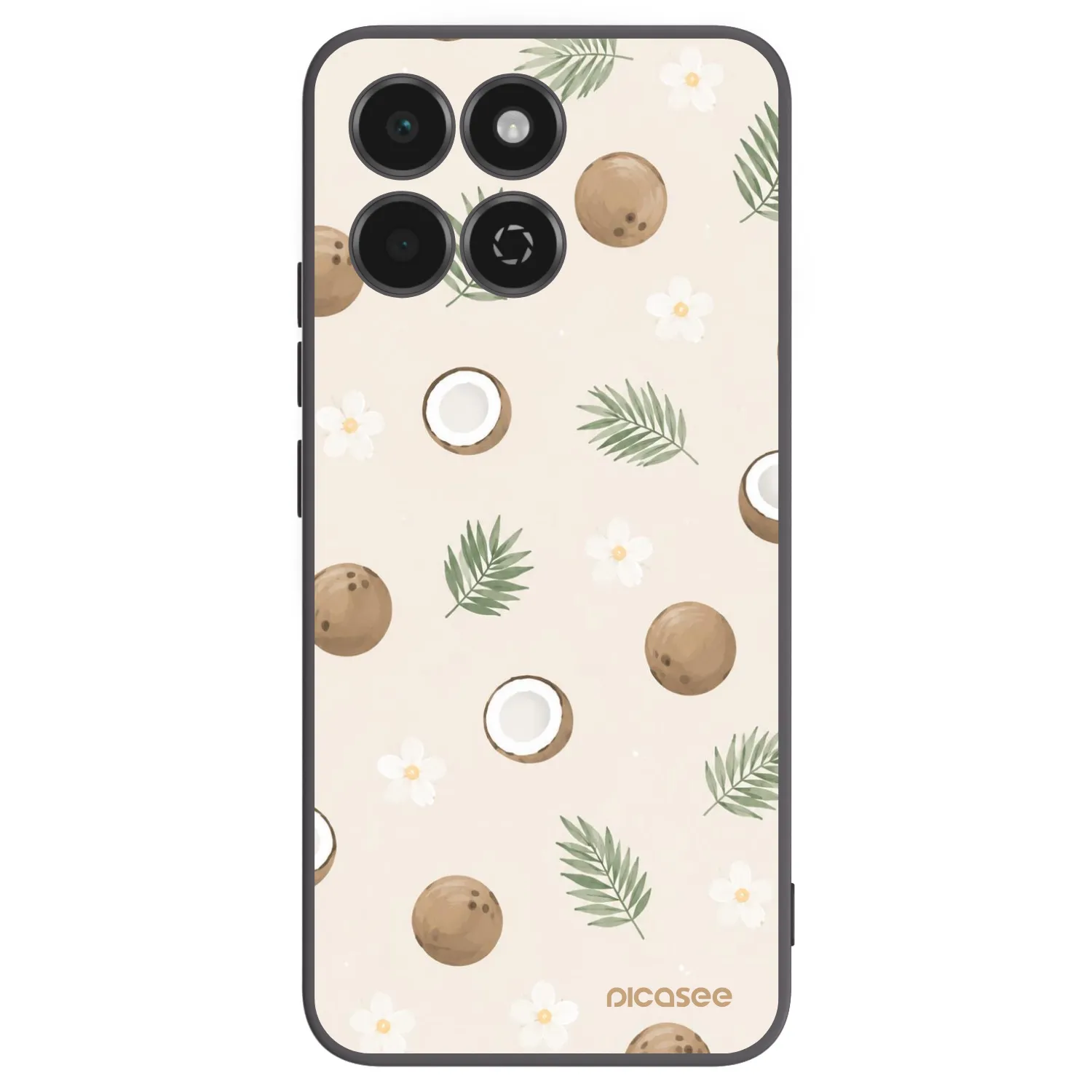 Picasee Honor 200 Smart 5G Hülle - Schwarzes Silikon - Coconut Breeze