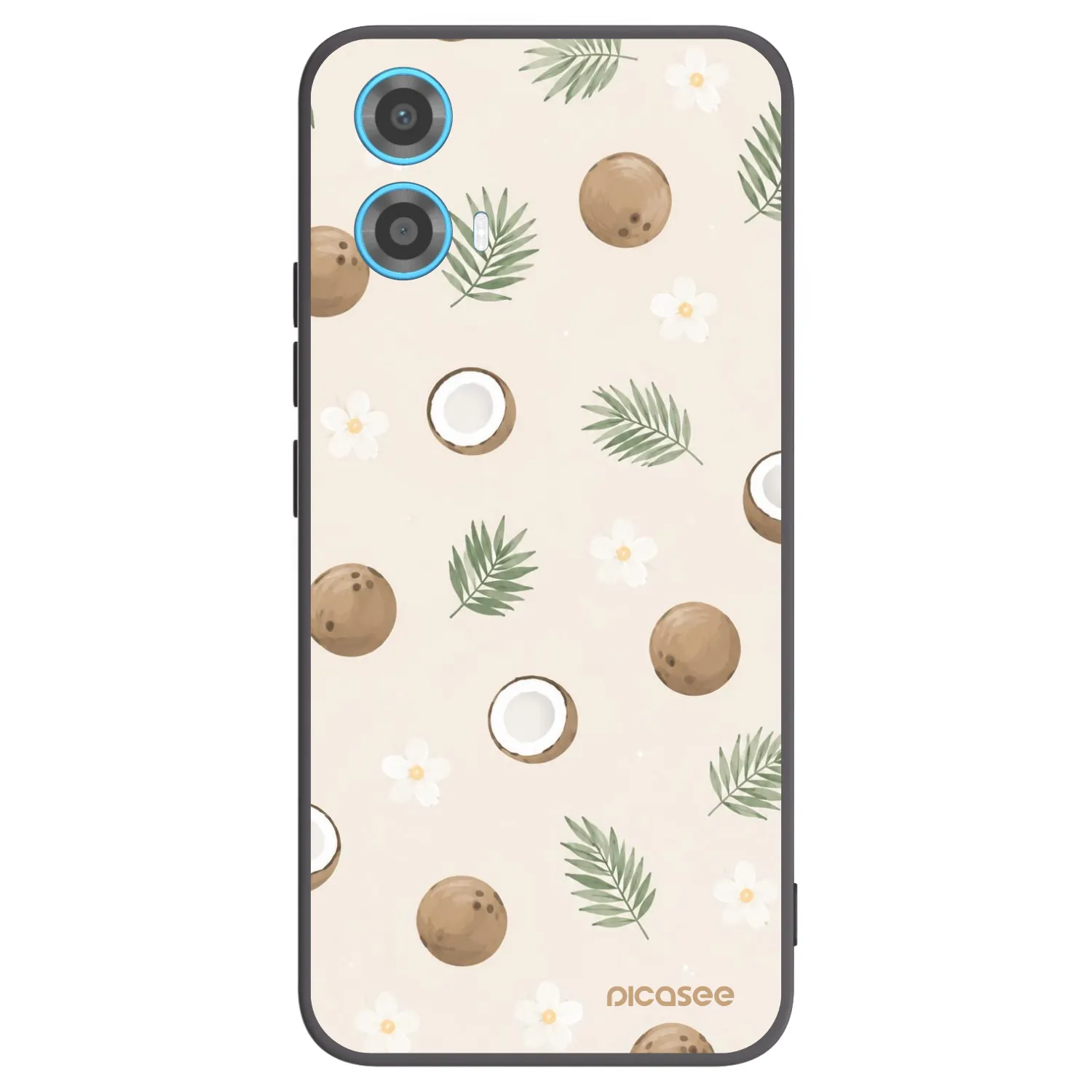 Picasee Motorola Moto G34 5G Hülle - Schwarzes Silikon - Coconut Breeze