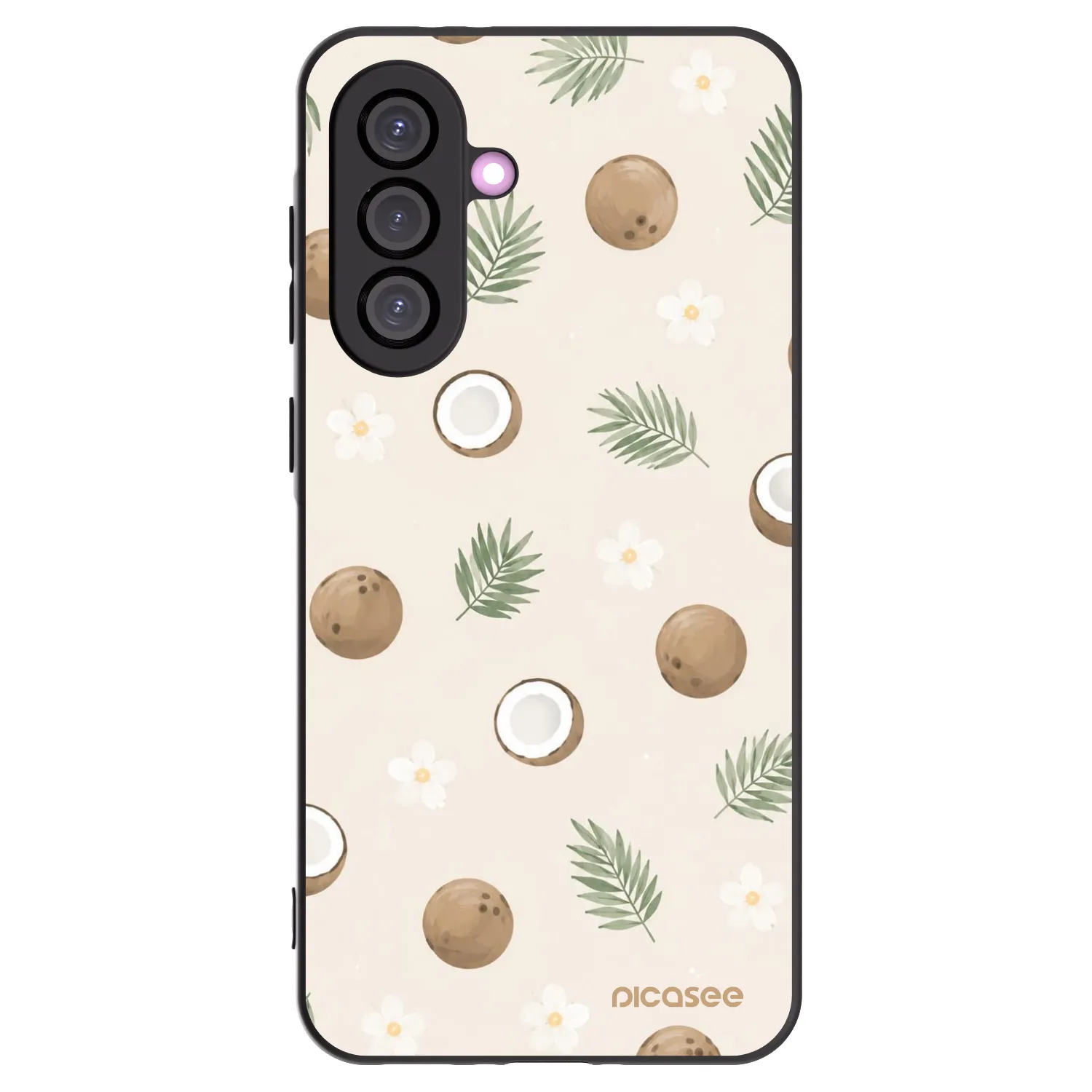 Picasee Samsung Galaxy A56 5G A566B Hülle - Schwarzes Silikon - Coconut Breeze