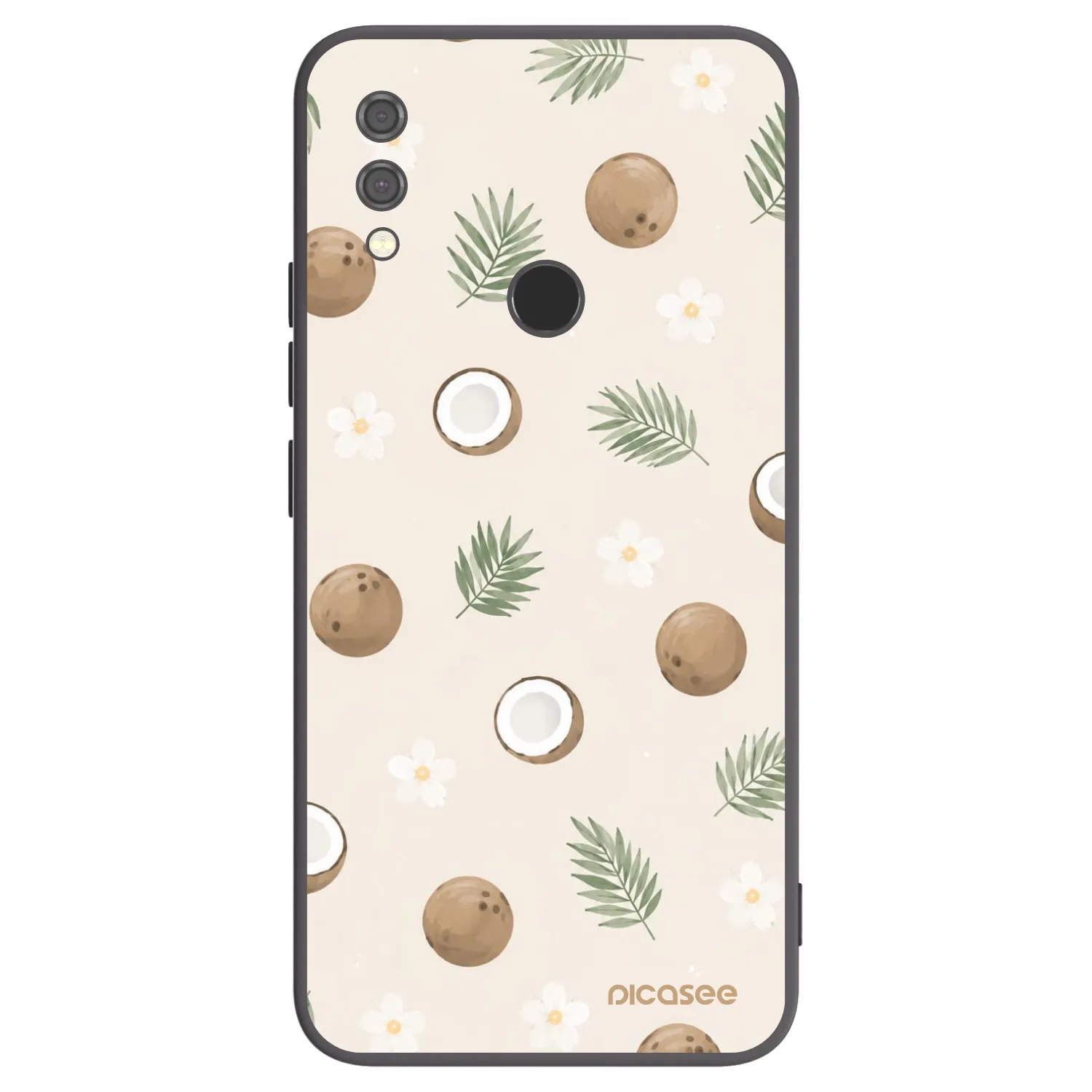 Picasee Xiaomi Redmi Note 7 Hülle - Schwarzes Silikon - Coconut Breeze