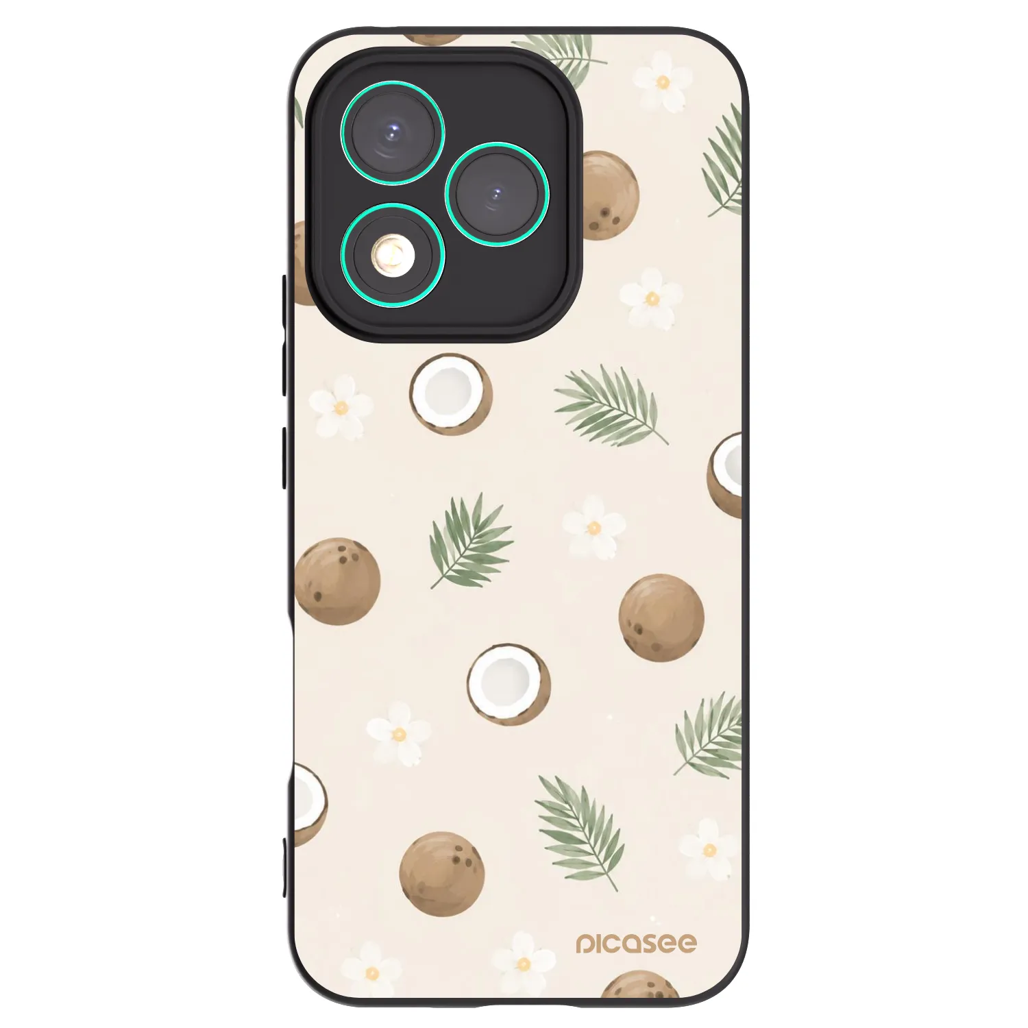 Picasee Honor 400 Lite 5G Hülle - Schwarzes Silikon - Coconut Breeze