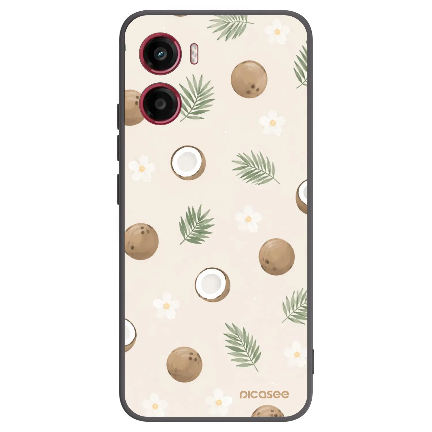 Picasee Motorola Moto G05 Hülle - Schwarzes Silikon - Coconut Breeze