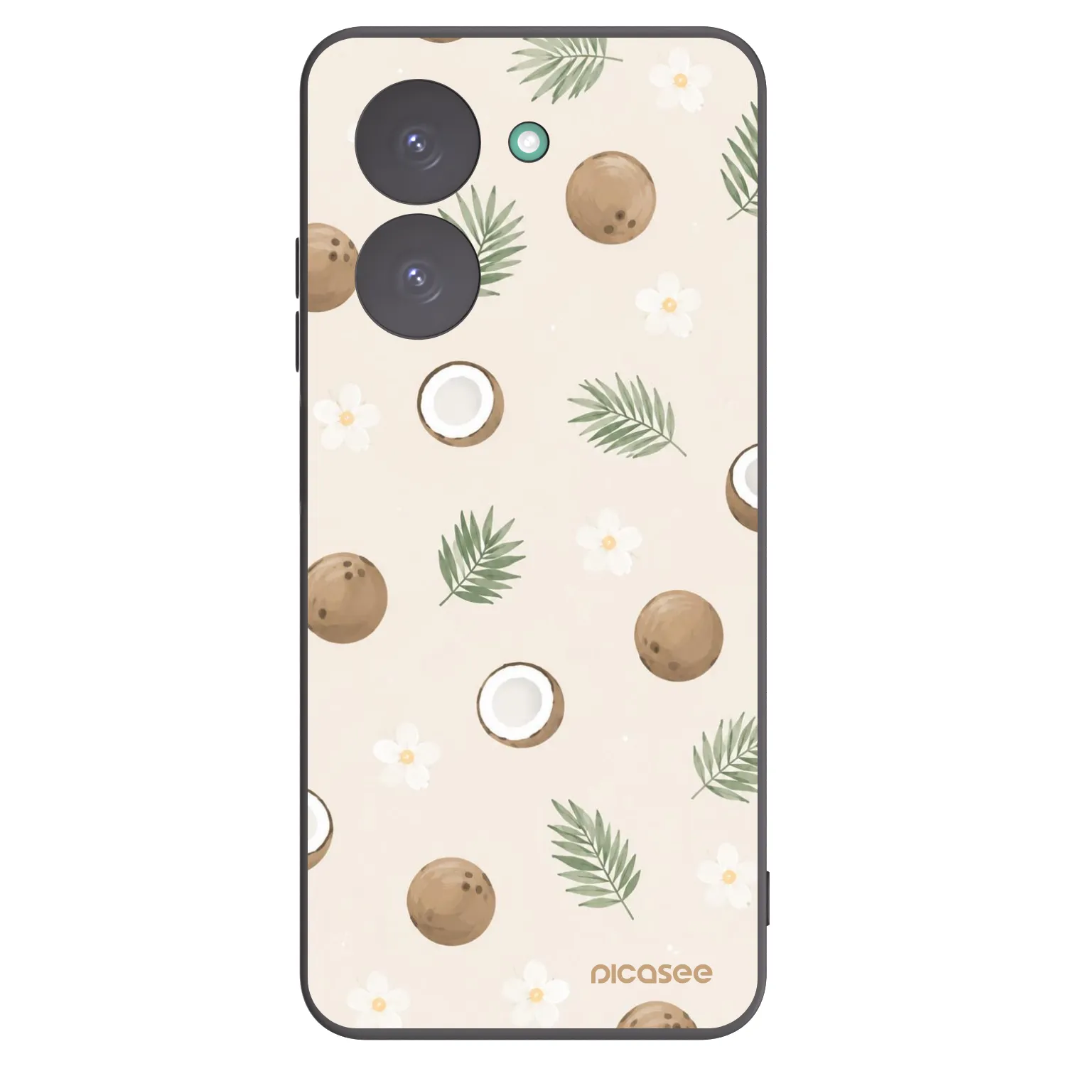 Picasee Xiaomi Redmi A5 Hülle - Schwarzes Silikon - Coconut Breeze