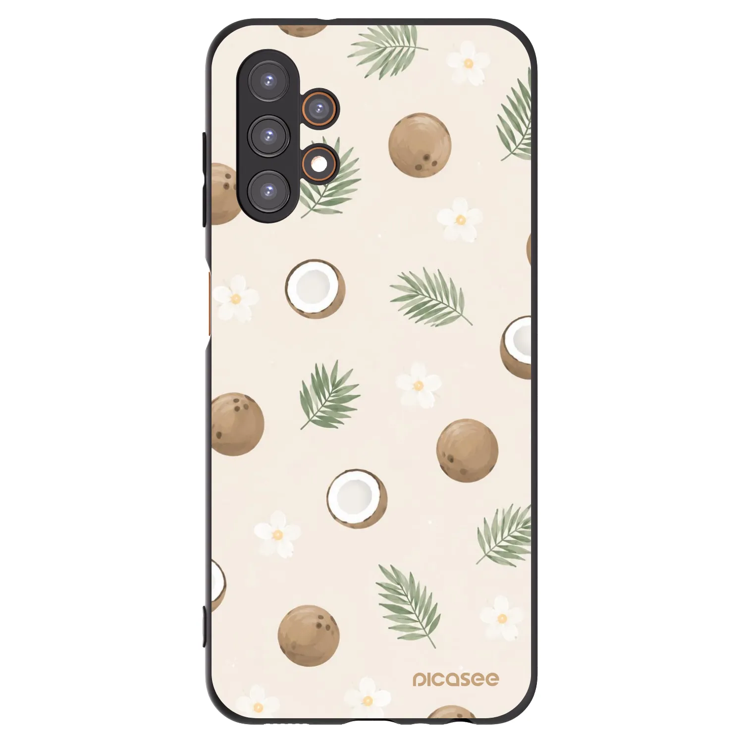 Picasee Samsung Galaxy A13 5G Hülle - Schwarzes Silikon - Coconut Breeze