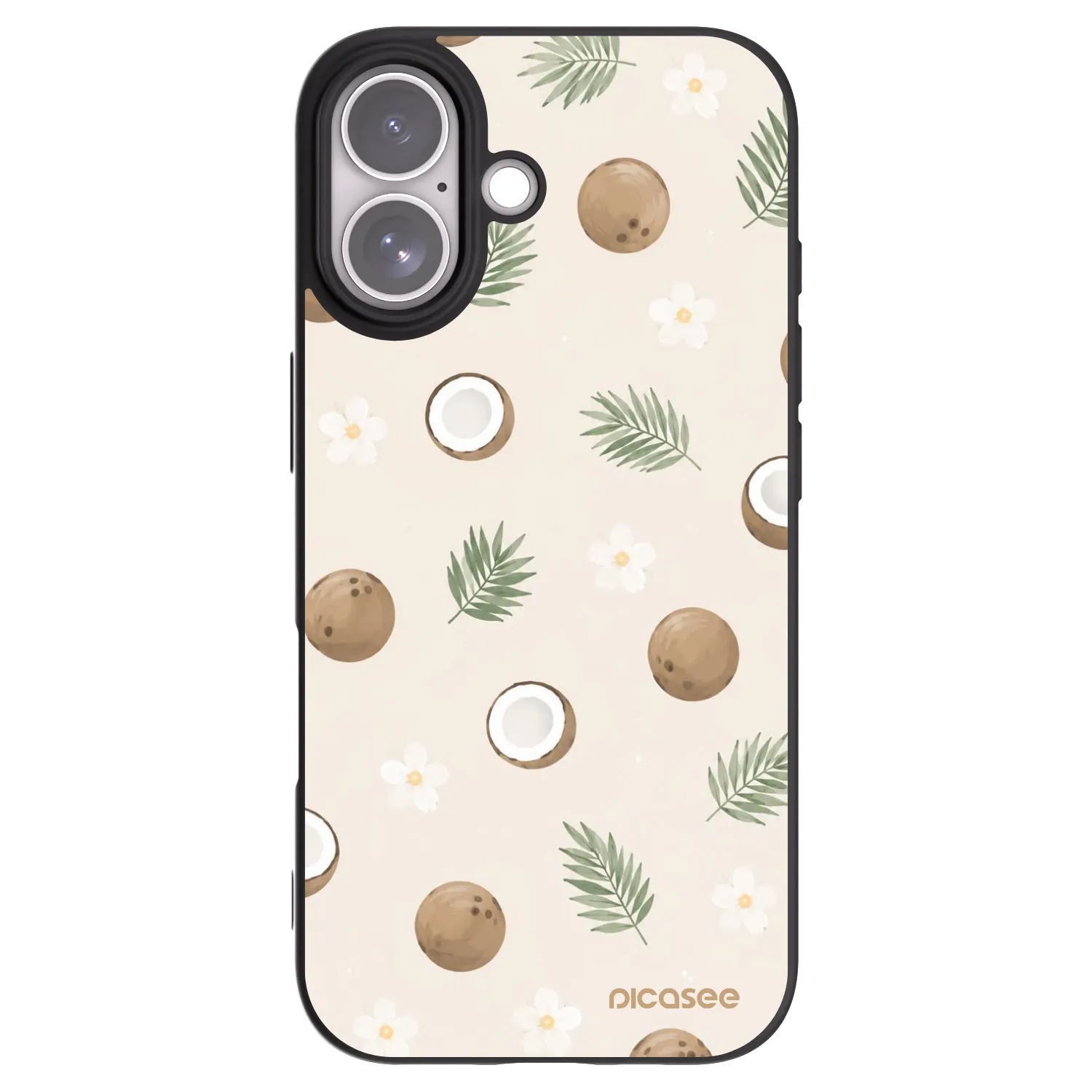Picasee Apple iPhone 17 Hülle - Schwarzes Silikon - Coconut Breeze