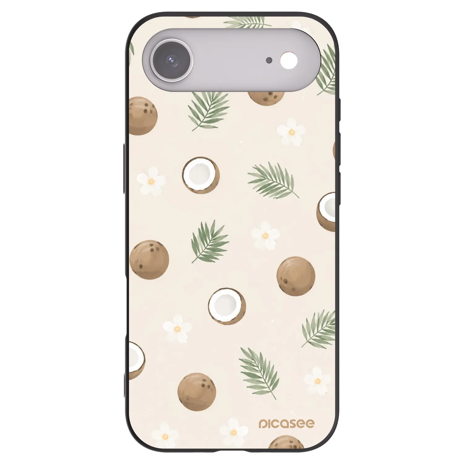 Picasee Apple iPhone Air Hülle - Schwarzes Silikon - Coconut Breeze