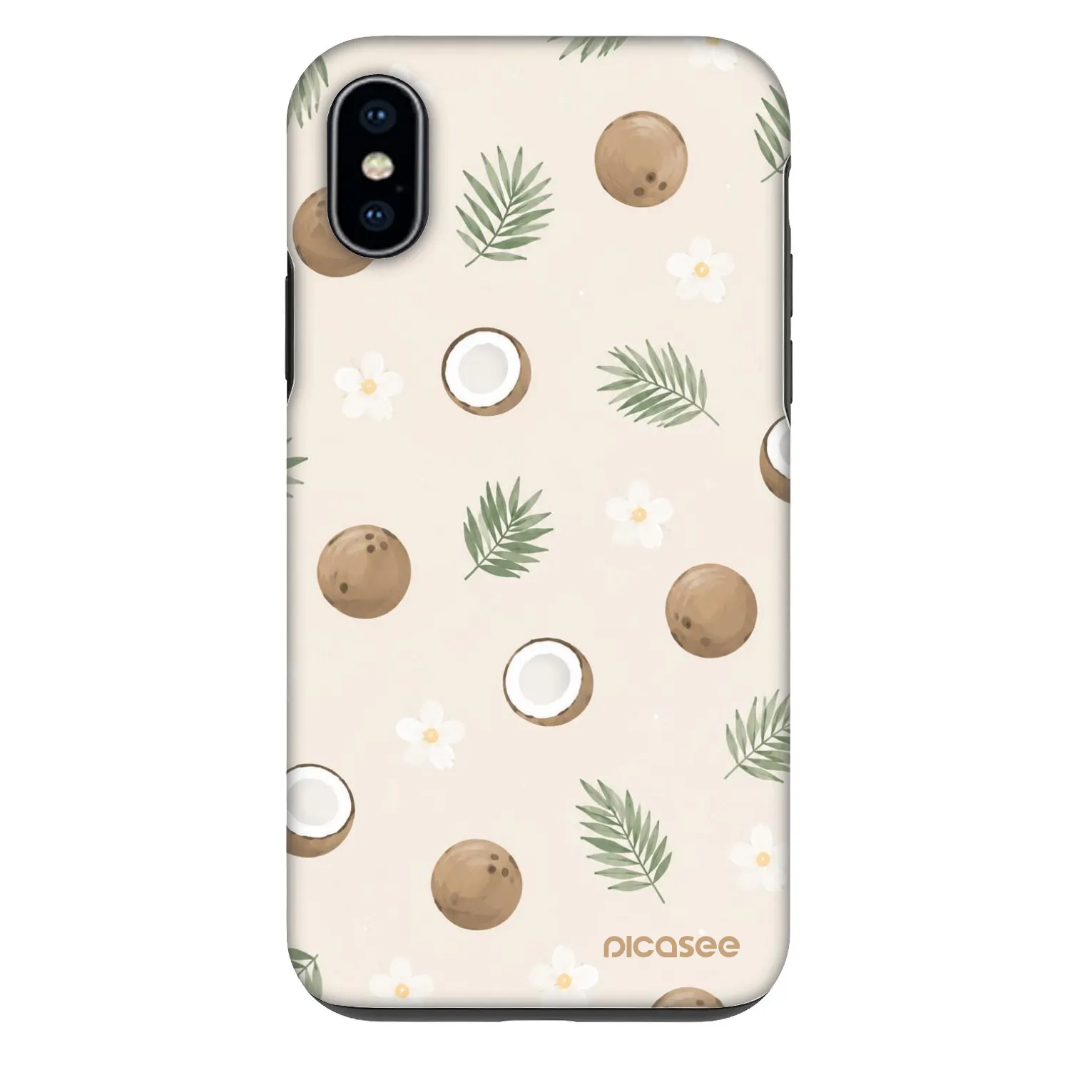 Picasee Fashion Case für Apple iPhone X/XS - Coconut Breeze