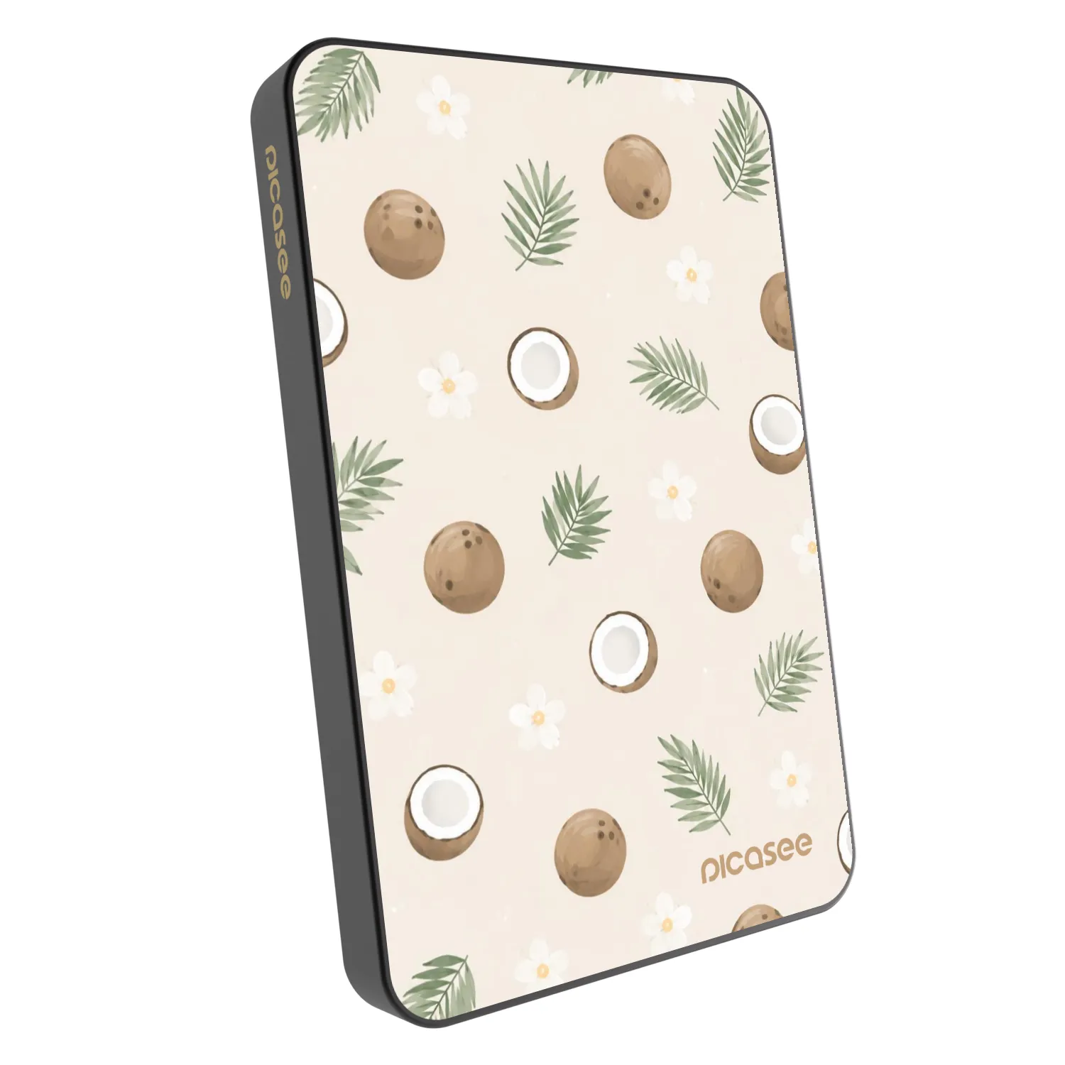 Picasee Powerbank mit MagSafe 5 000 mAh Grau - Coconut Breeze