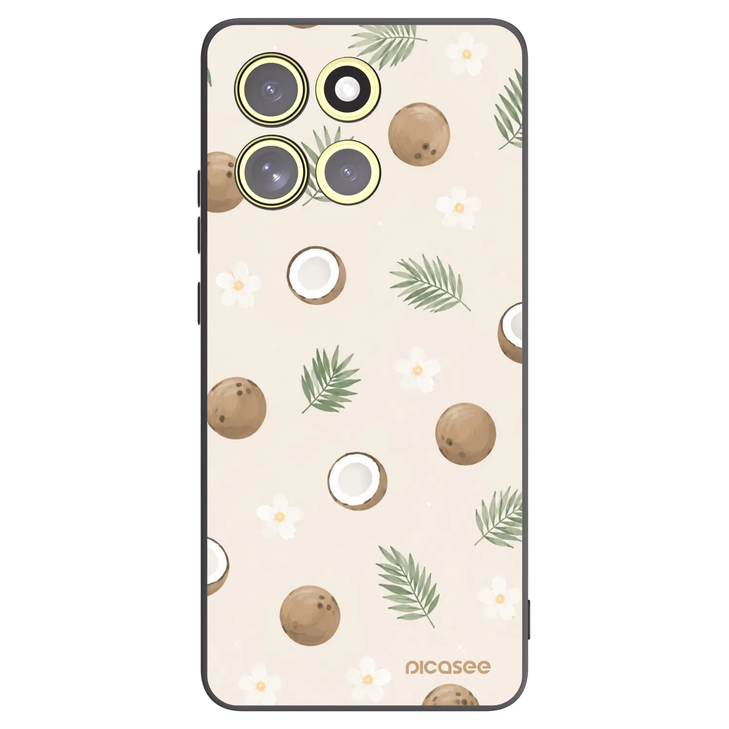 Picasee Motorola Moto G86 5G Hülle - Schwarzes Silikon - Coconut Breeze