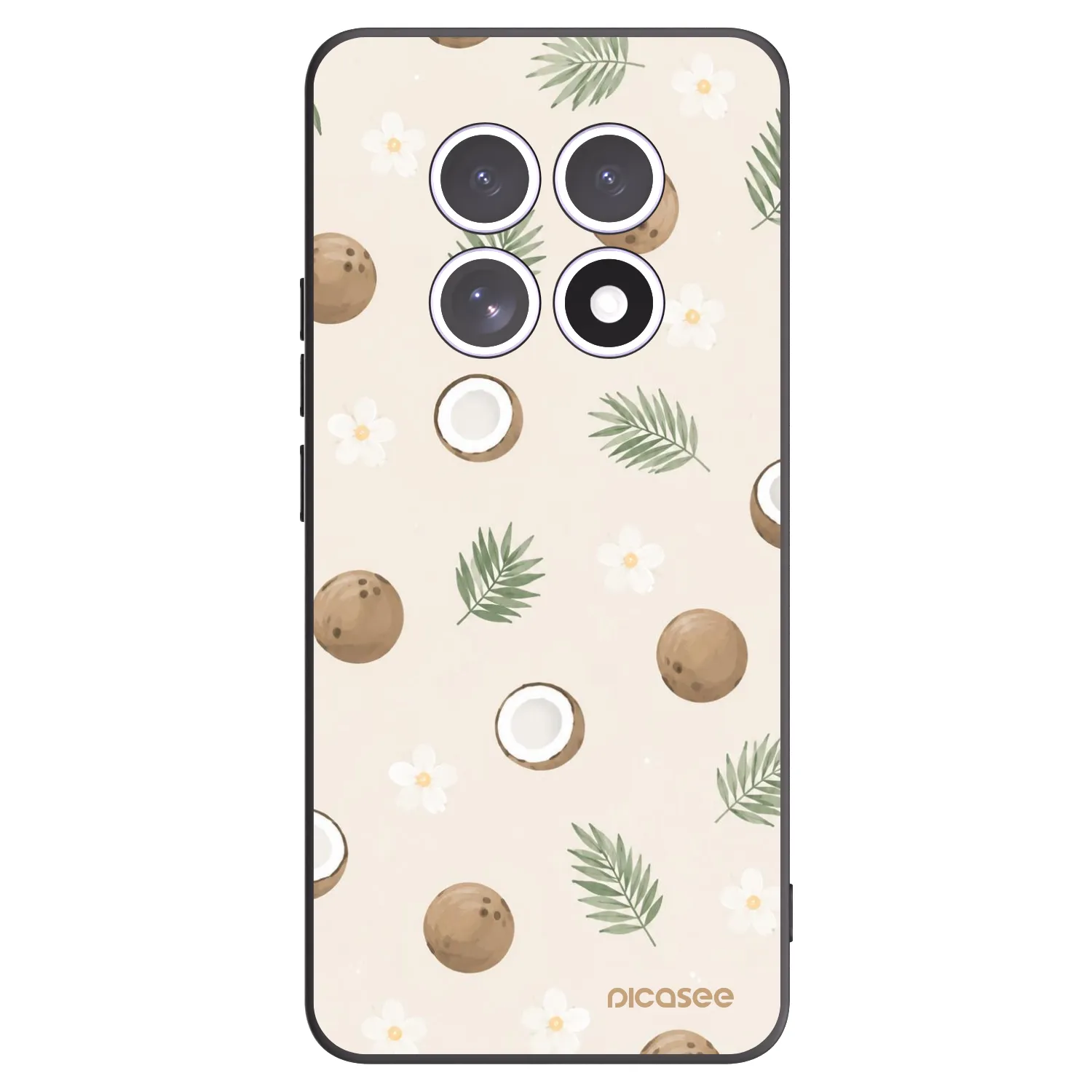 Picasee Xiaomi Redmi Note 15 Hülle - Schwarzes Silikon - Coconut Breeze