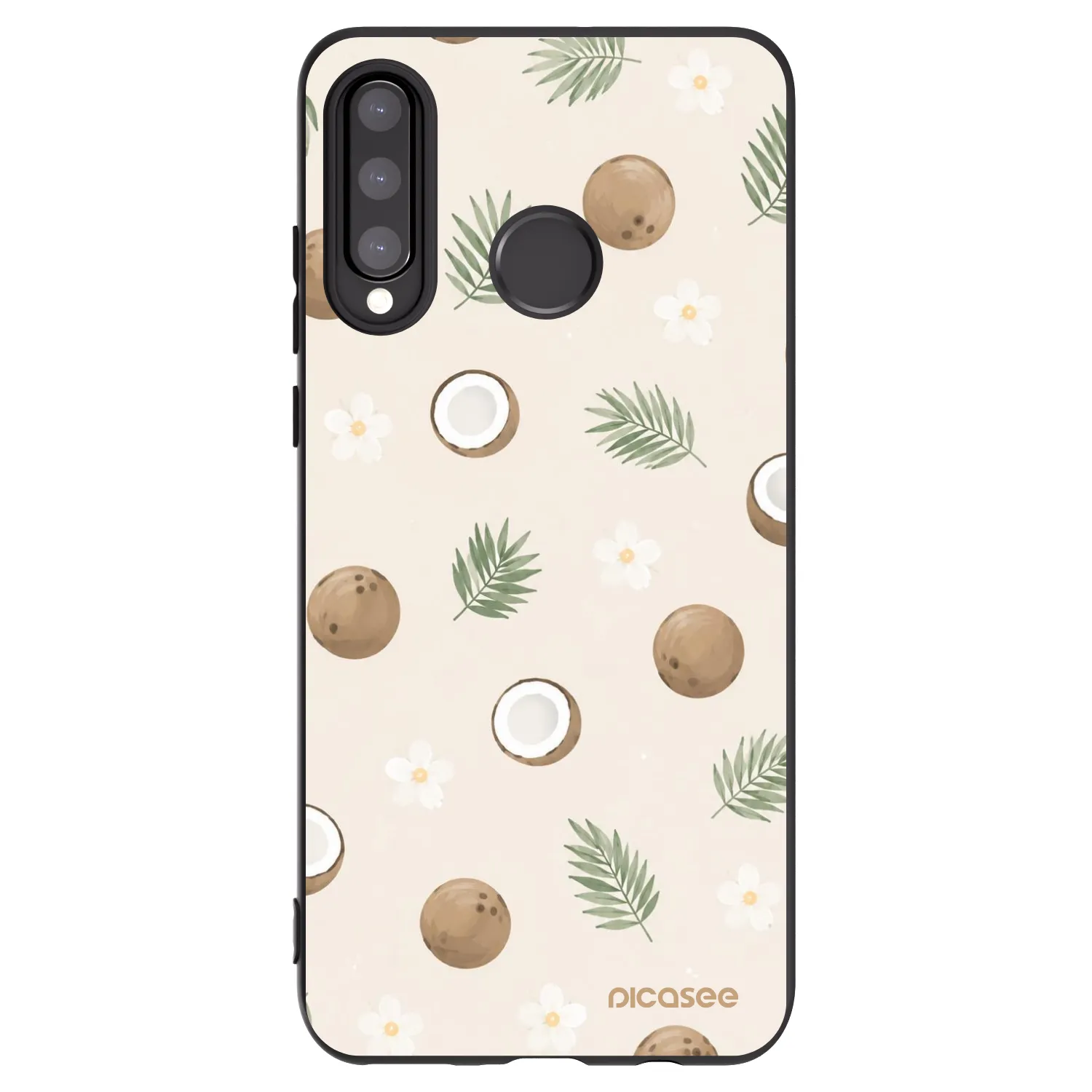 Picasee Huawei P30 Lite Hülle - Schwarzes Silikon - Coconut Breeze