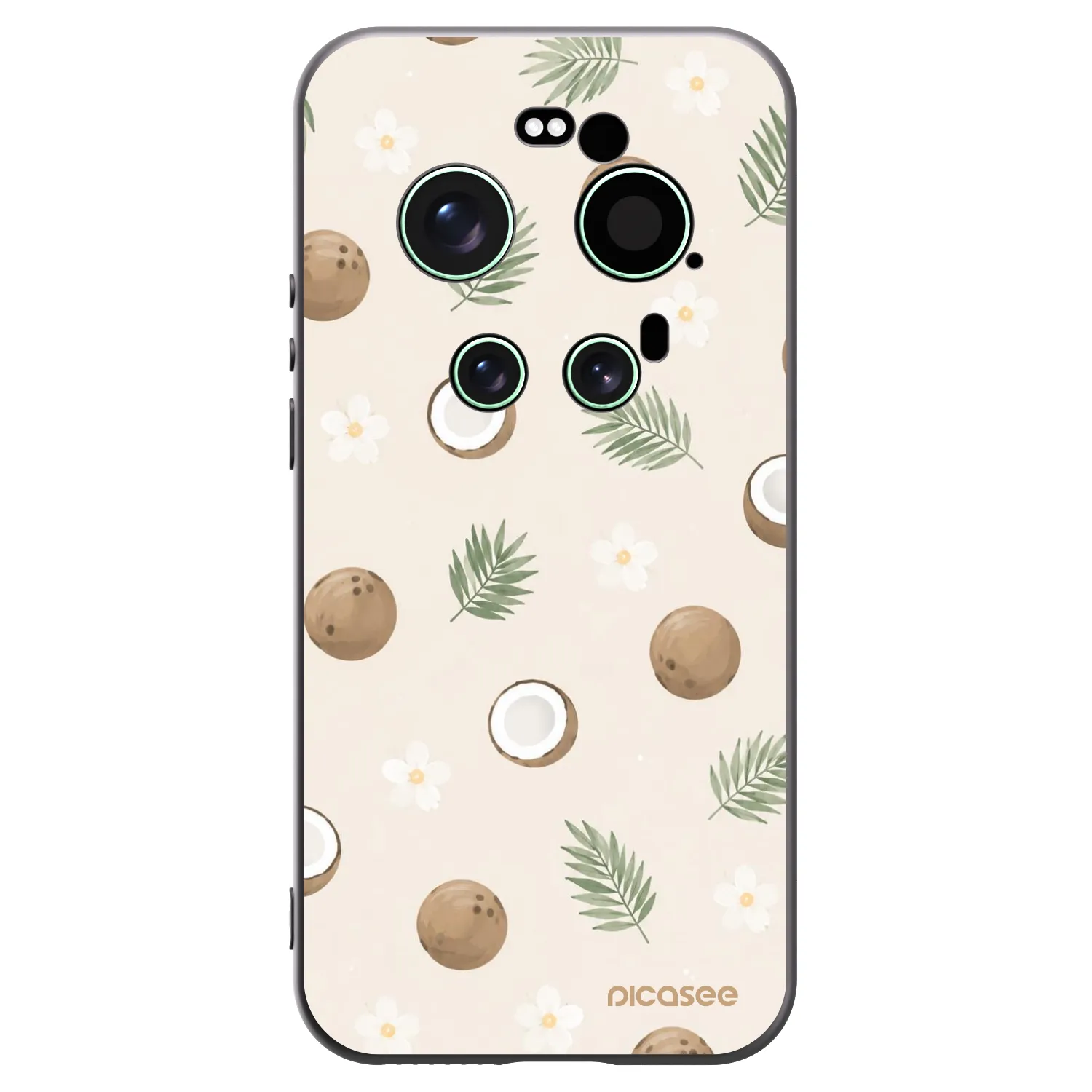 Picasee Xiaomi 17 Ultra Hülle - Schwarzes Silikon - Coconut Breeze