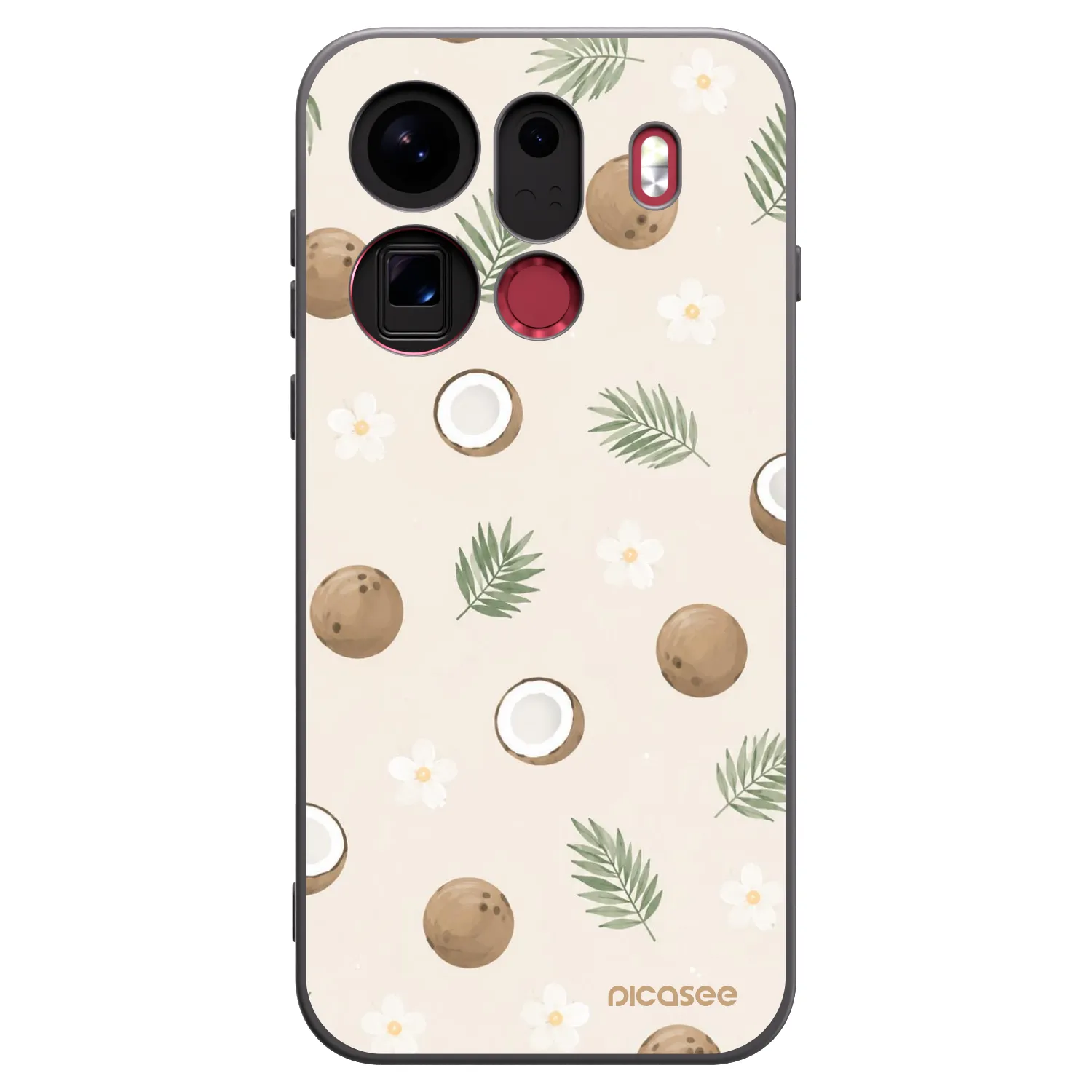Picasee OPPO Find X9 Pro Hülle - Schwarzes Silikon - Coconut Breeze