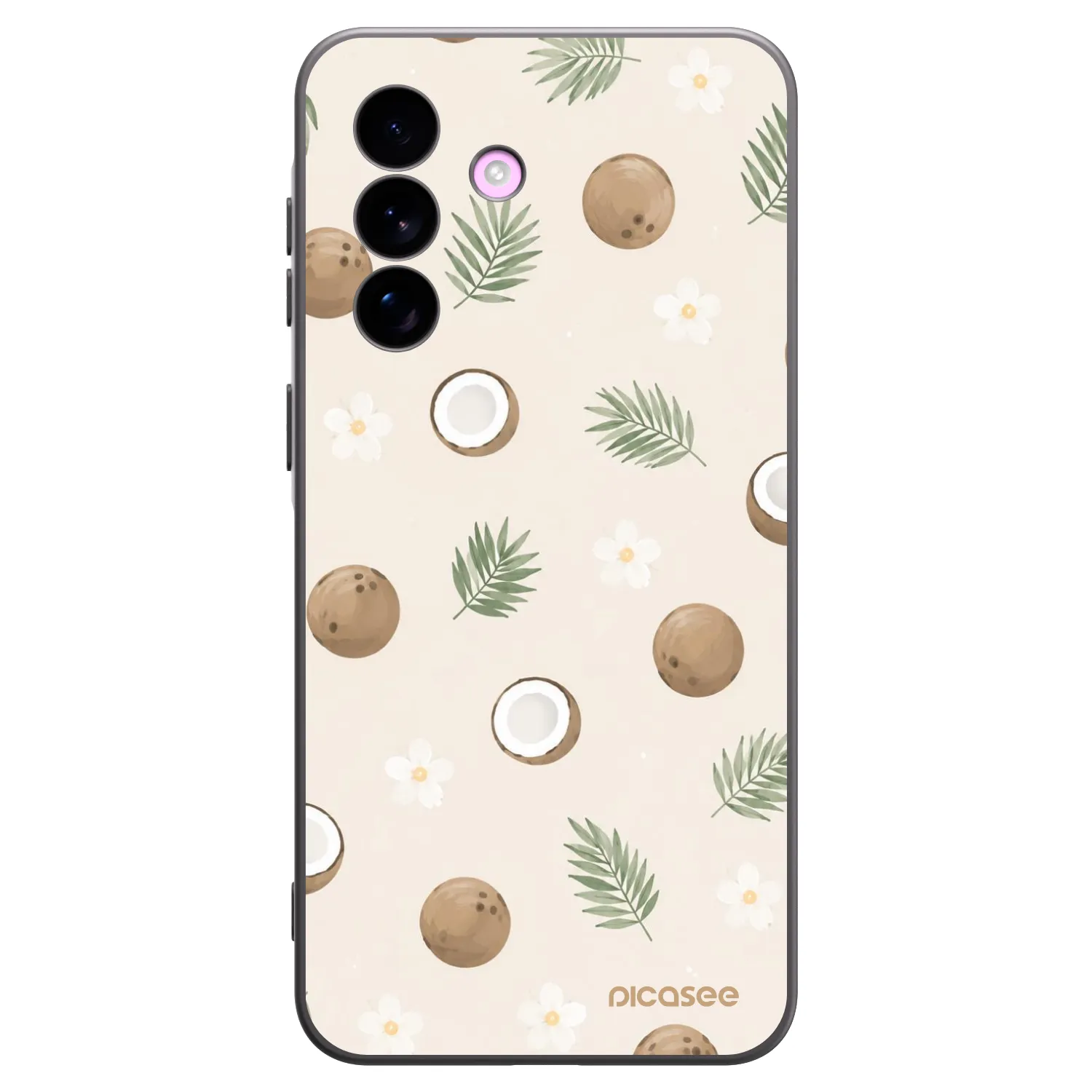 Picasee Samsung Galaxy A57 5G Hülle - Schwarzes Silikon - Coconut Breeze