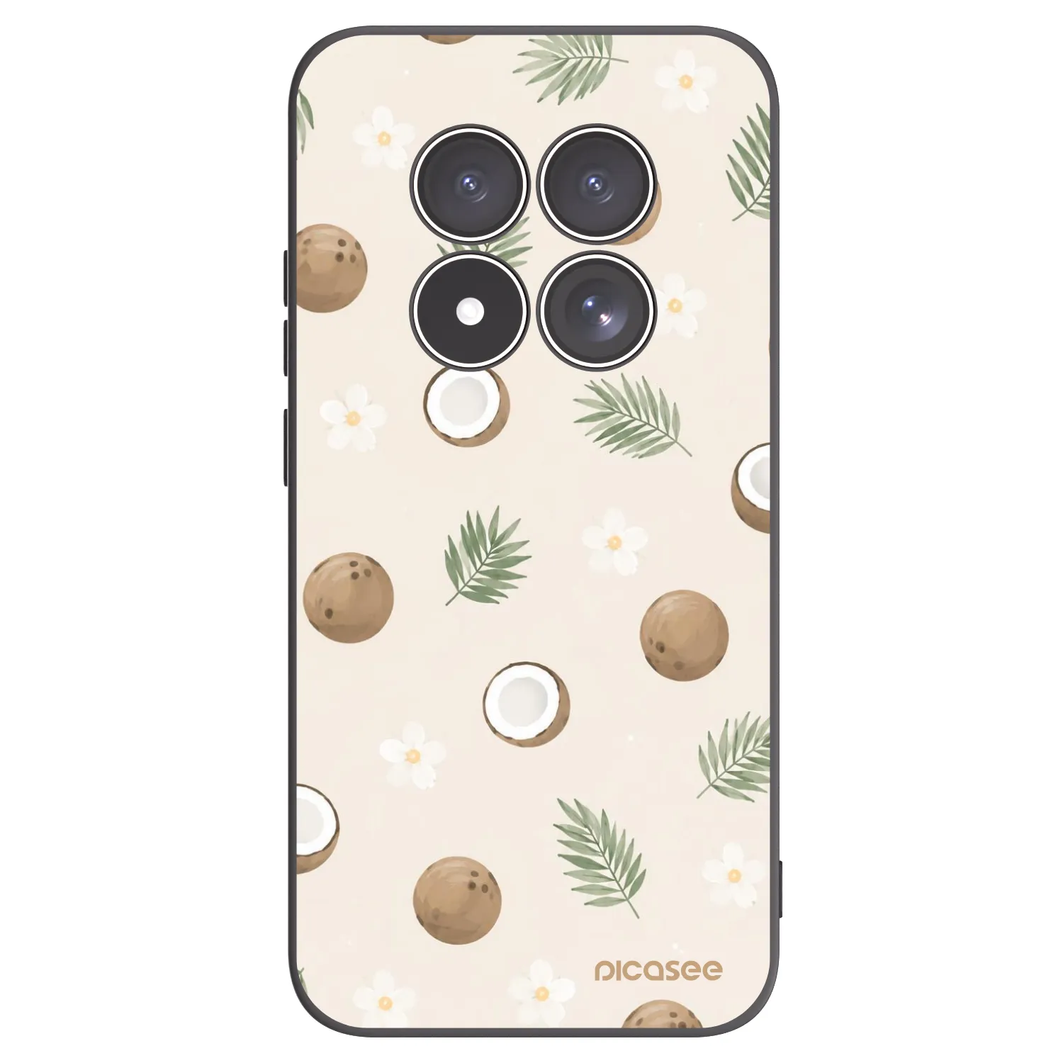 Picasee Xiaomi Redmi Note 15 Pro 5G Hülle - Schwarzes Silikon - Coconut Breeze