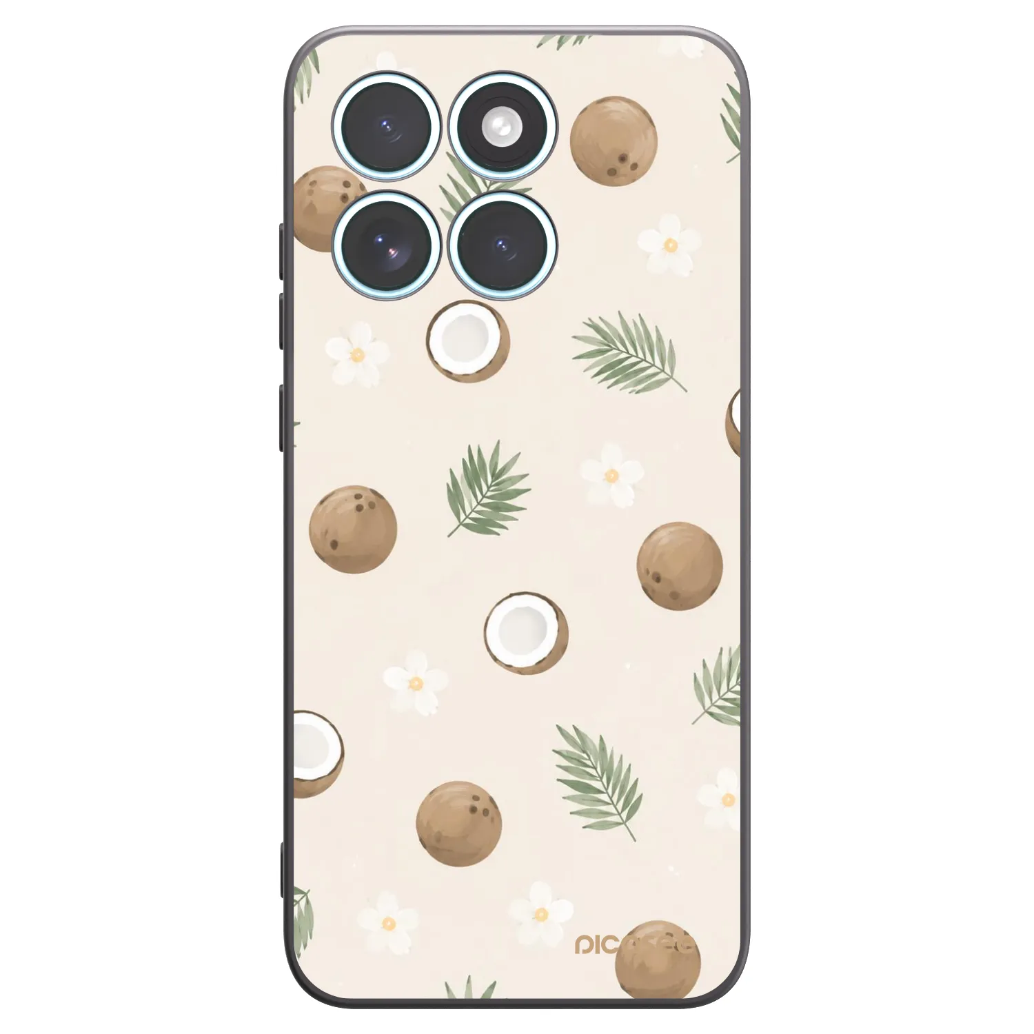 Picasee Motorola Edge 70 Fusion Hülle - Schwarzes Silikon - Coconut Breeze