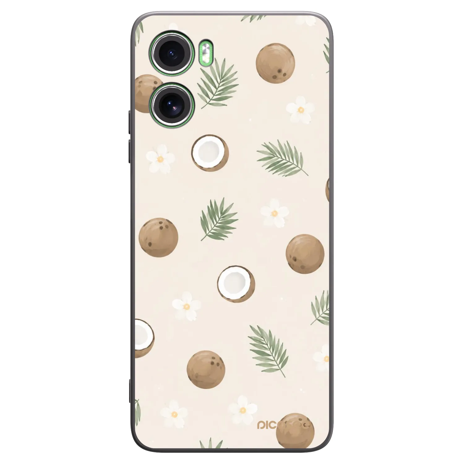 Picasee Motorola Moto G06 Hülle - Schwarzes Silikon - Coconut Breeze