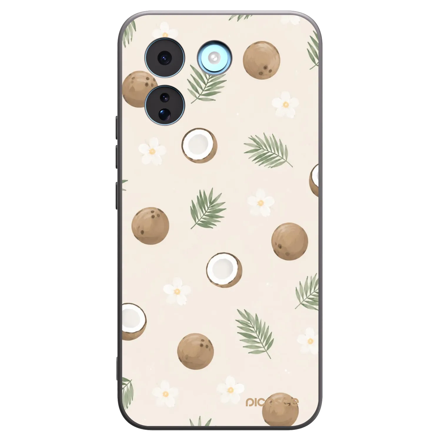 Picasee Xiaomi Redmi Note 17 Pro MAX 5G Hülle - Schwarzes Silikon - Coconut Breeze