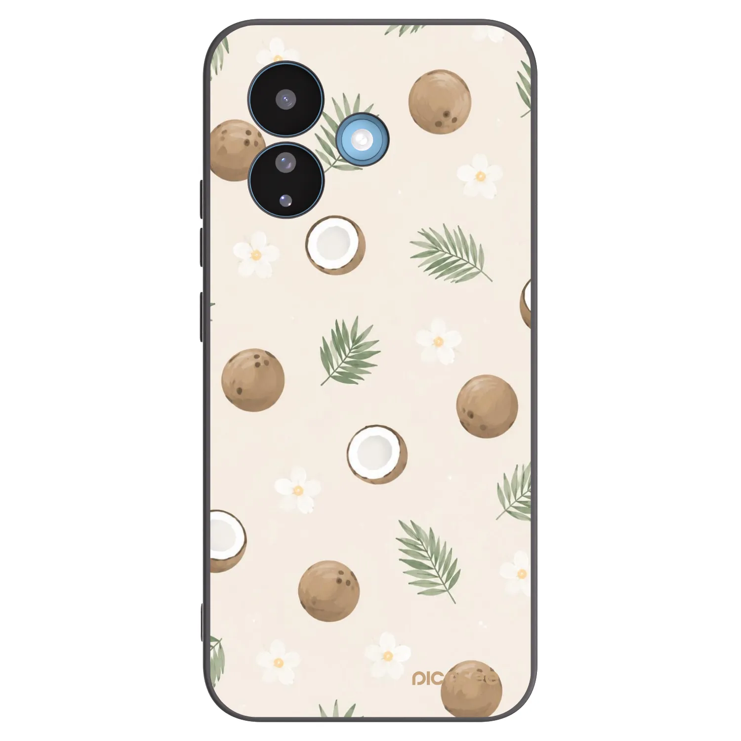 Picasee Xiaomi Redmi Note 17 Pro 5G Hülle - Schwarzes Silikon - Coconut Breeze