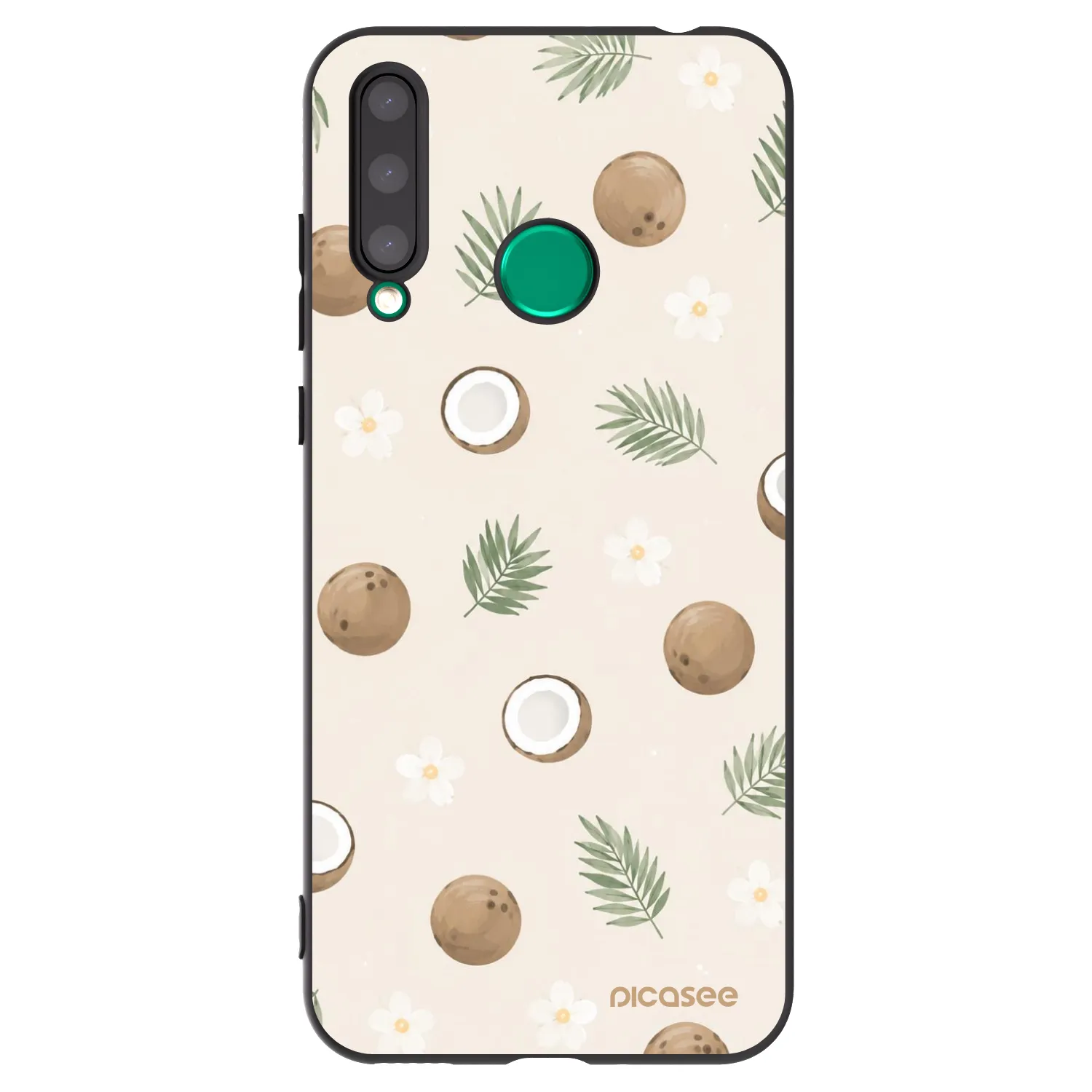 Picasee Honor 20 Lite Hülle - Schwarzes Silikon - Coconut Breeze