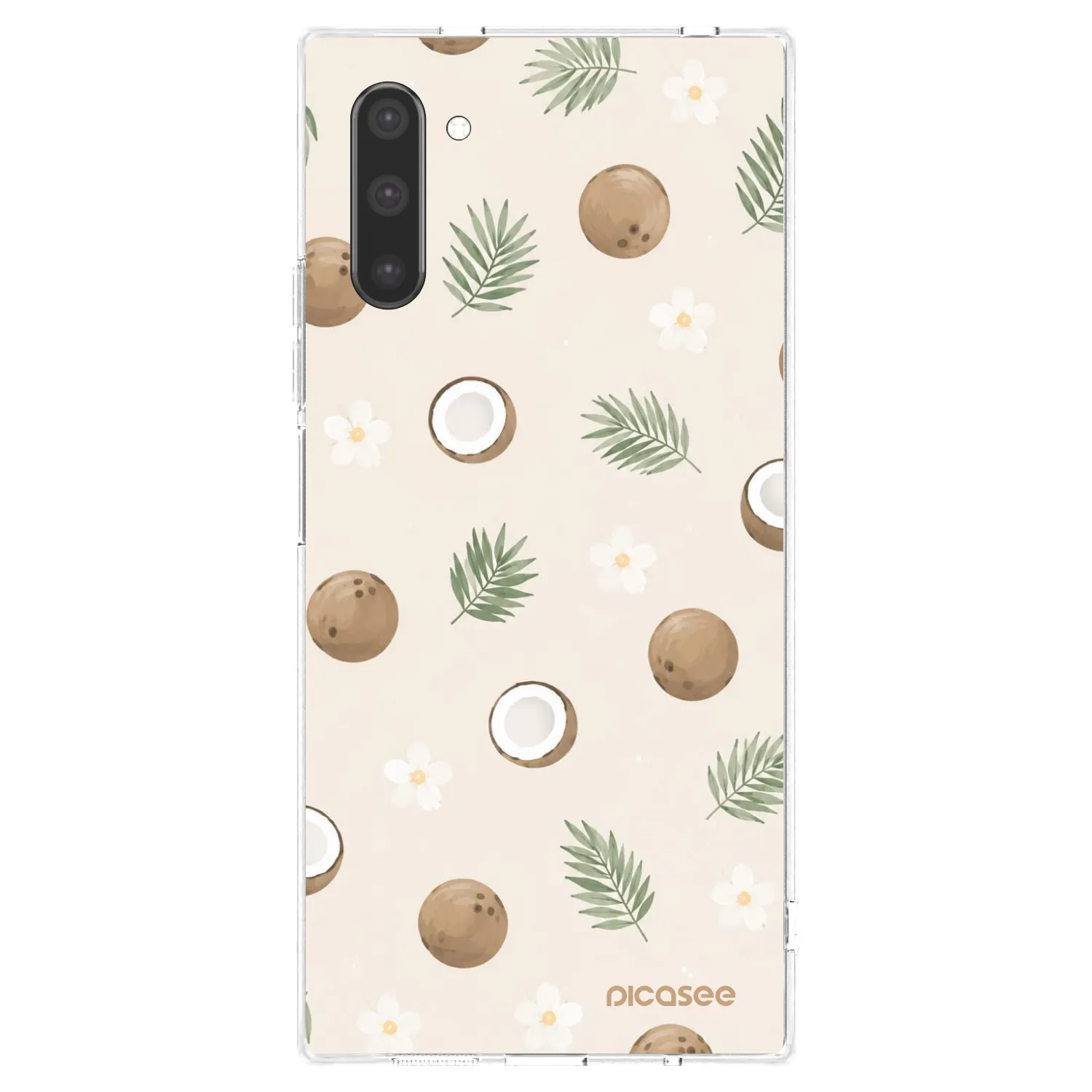Picasee Samsung Galaxy Note 10 N970F Hülle - Transparentes Silikon - Coconut Breeze