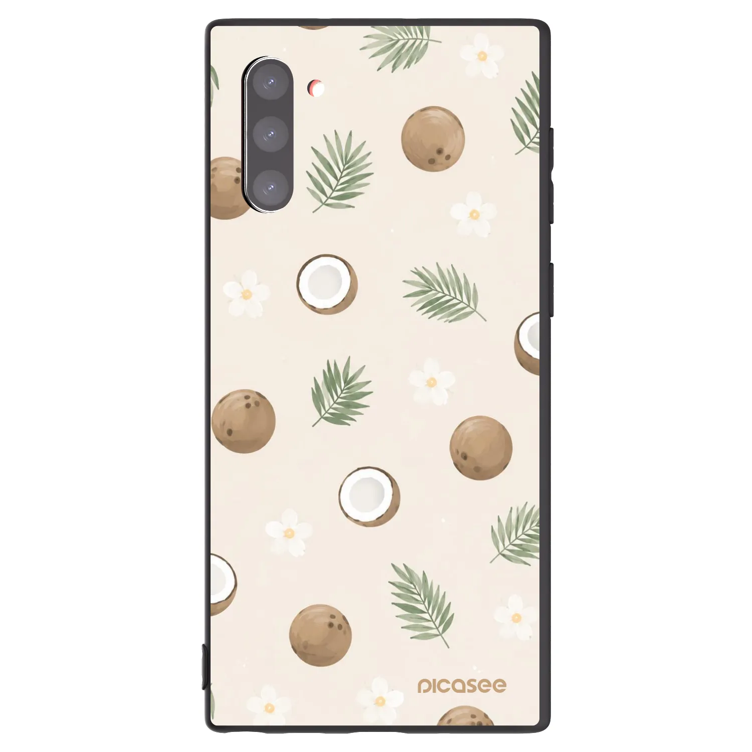 Picasee Samsung Galaxy Note 10 N970F Hülle - Schwarzes Silikon - Coconut Breeze