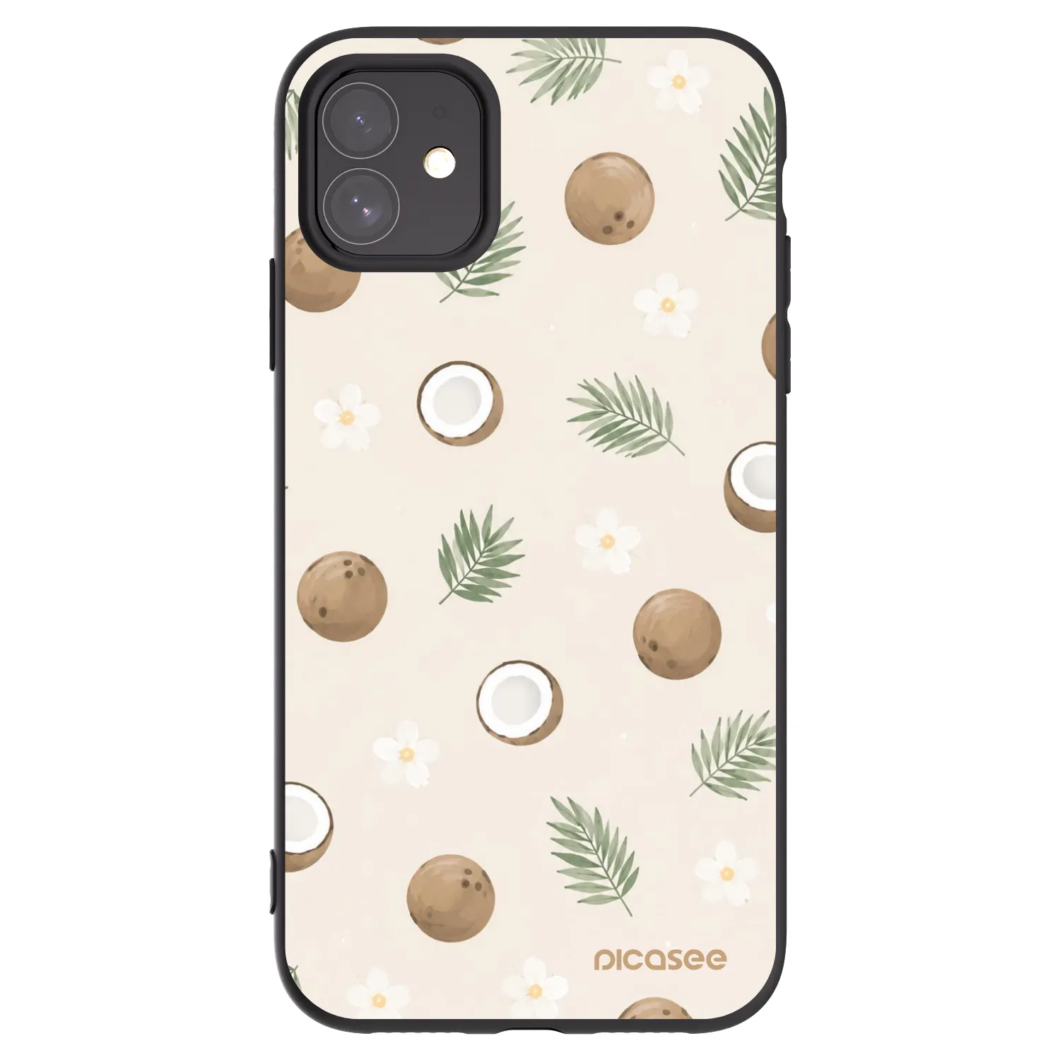Picasee Apple iPhone 11 Hülle - Schwarzes Silikon - Coconut Breeze