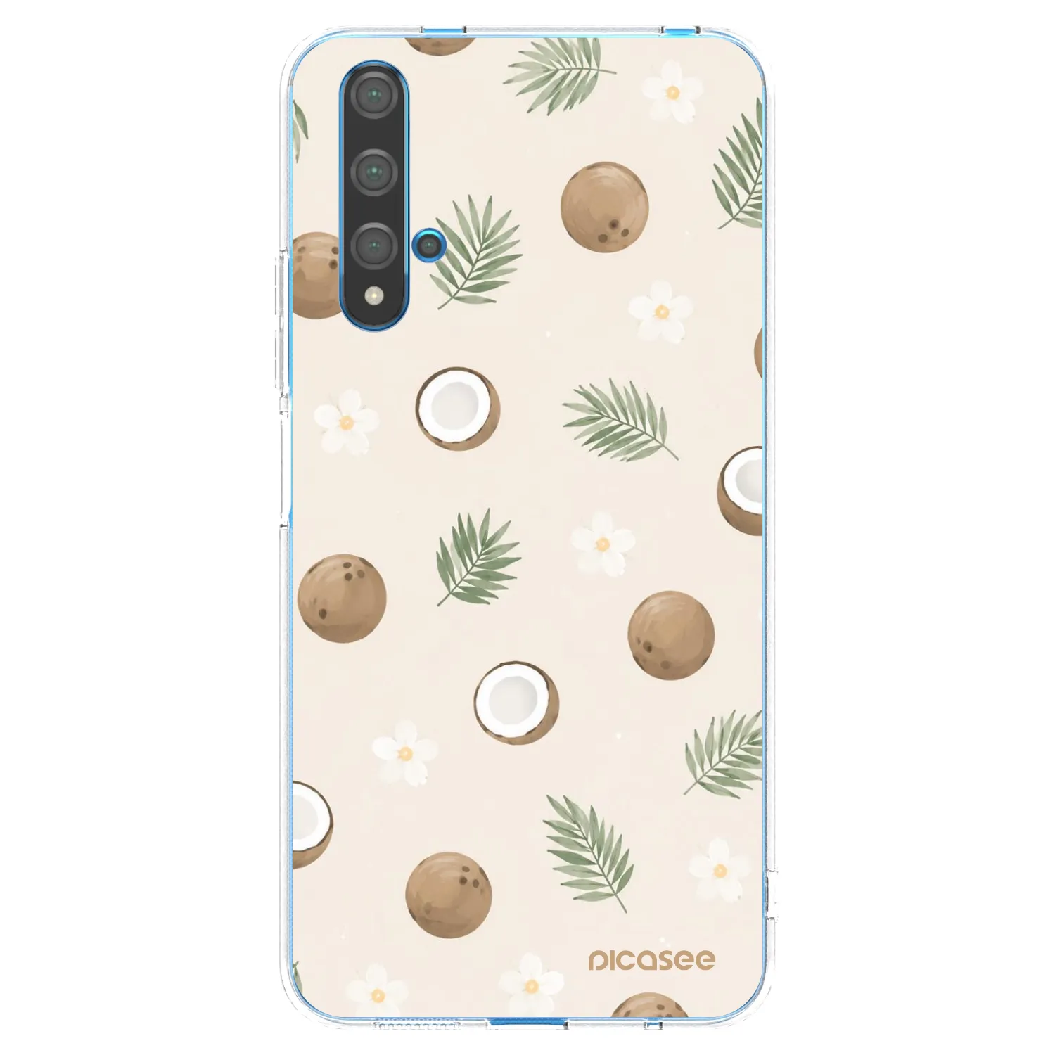 Picasee Huawei Nova 5T Hülle - Transparentes Silikon - Coconut Breeze